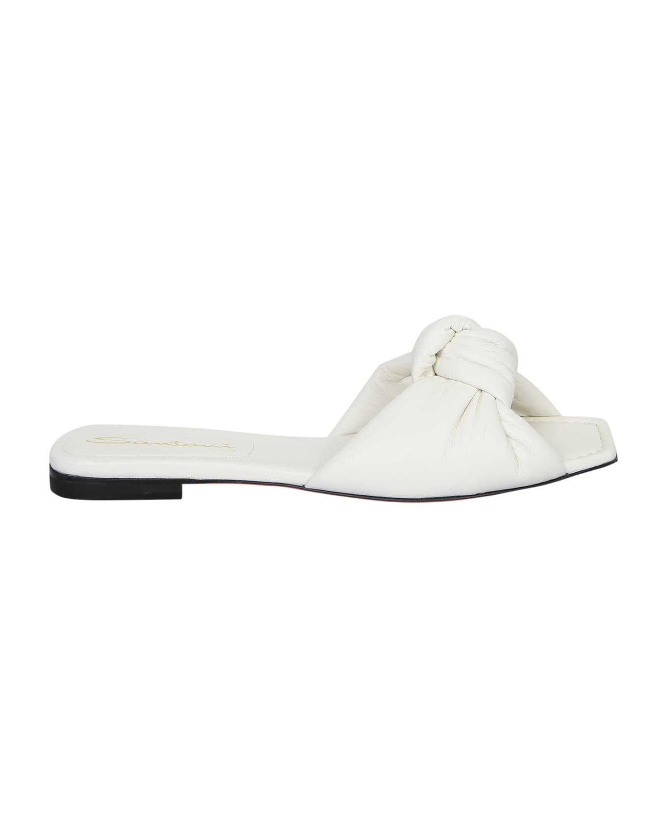 Santoni Knot Slide Sandals - White