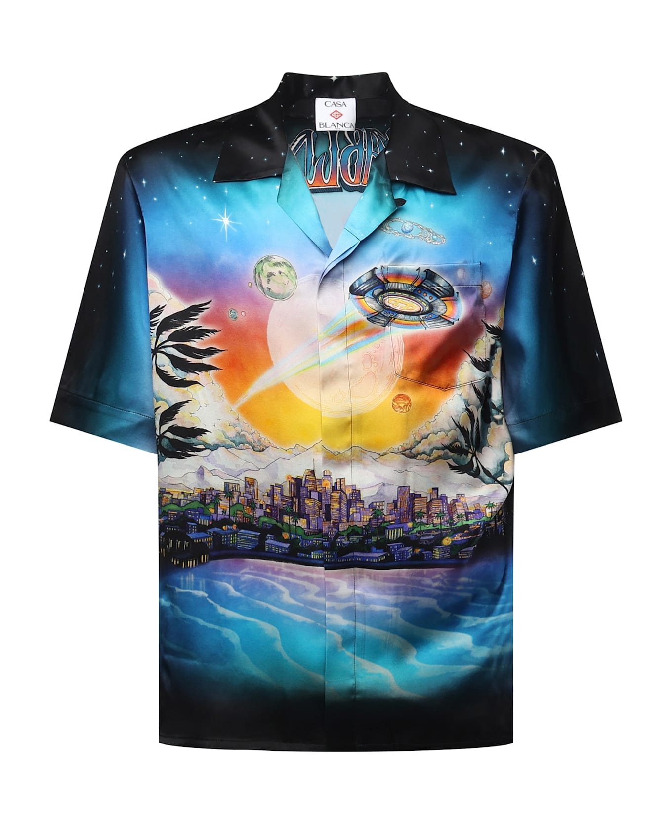 Casablanca "la Prémonition" Silk Shirt - Red