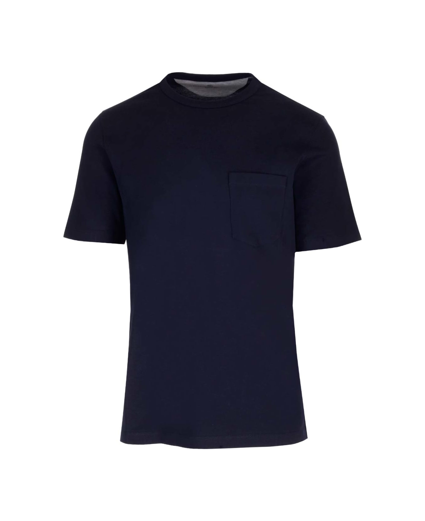 Brunello Cucinelli Slim Fit Crew Neck T-shirt - Blue シャツ