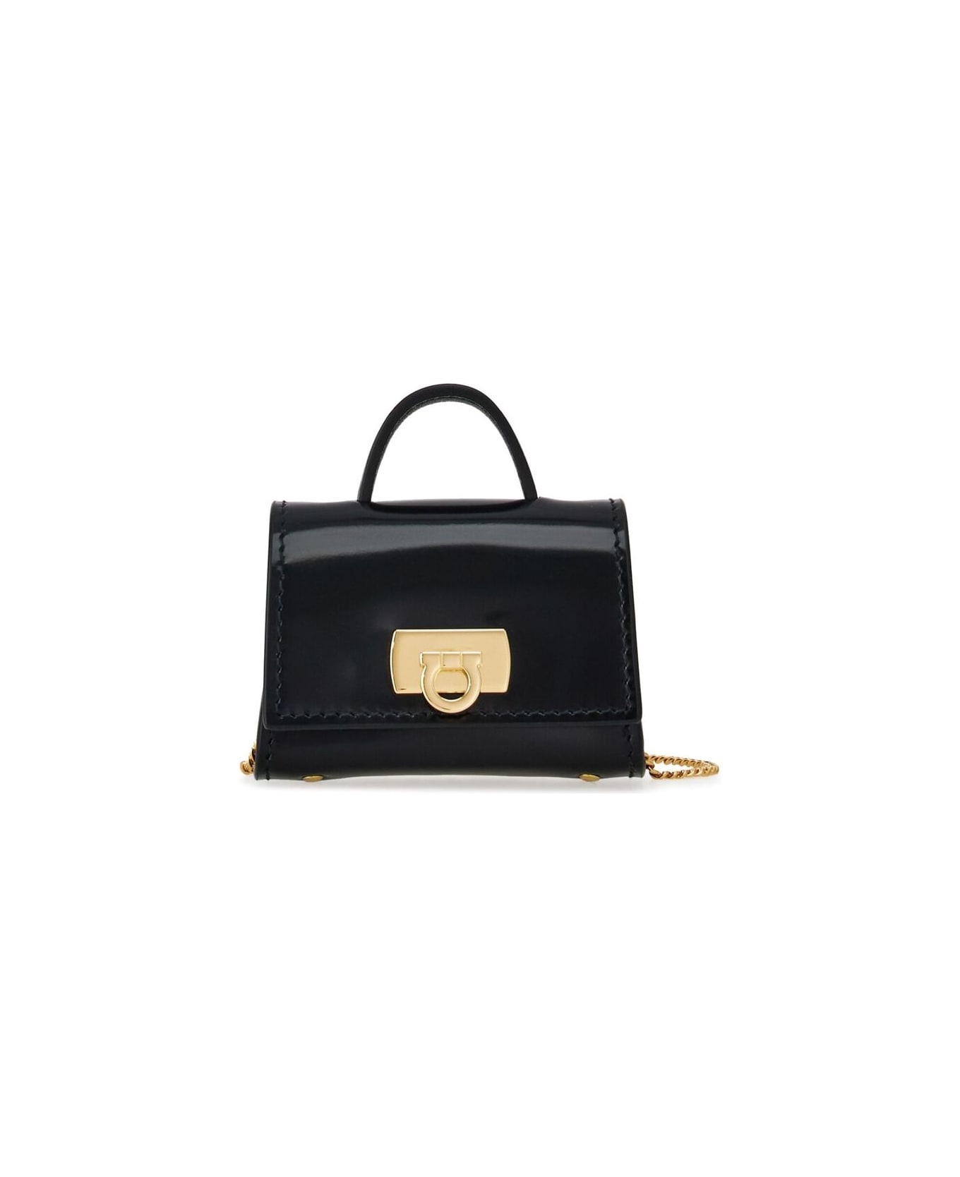 Ferragamo Small Leather Goods - BLACK/GOLD