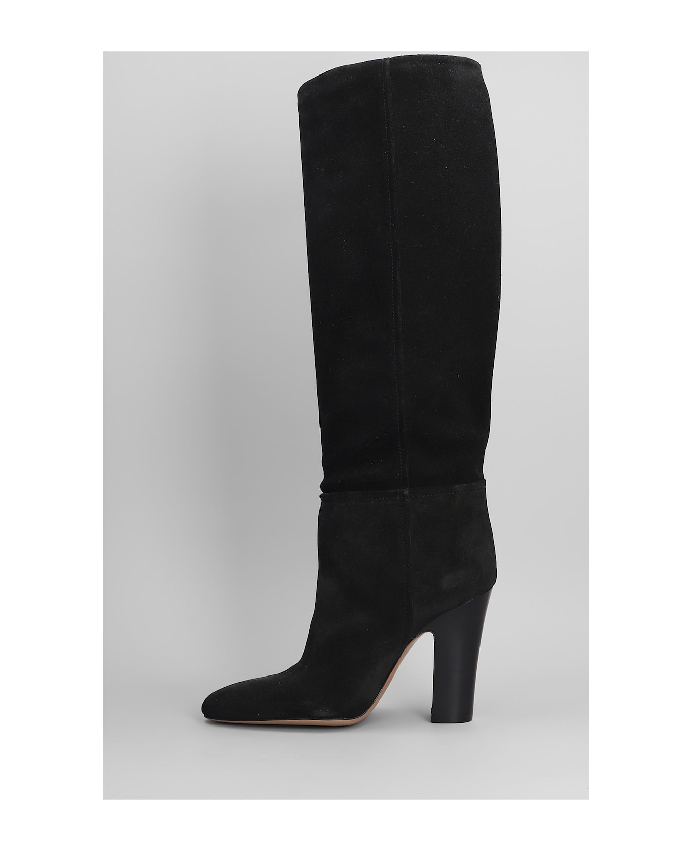 Paris Texas Lavinia Boot 100 High Heels Boots In Black Suede - black