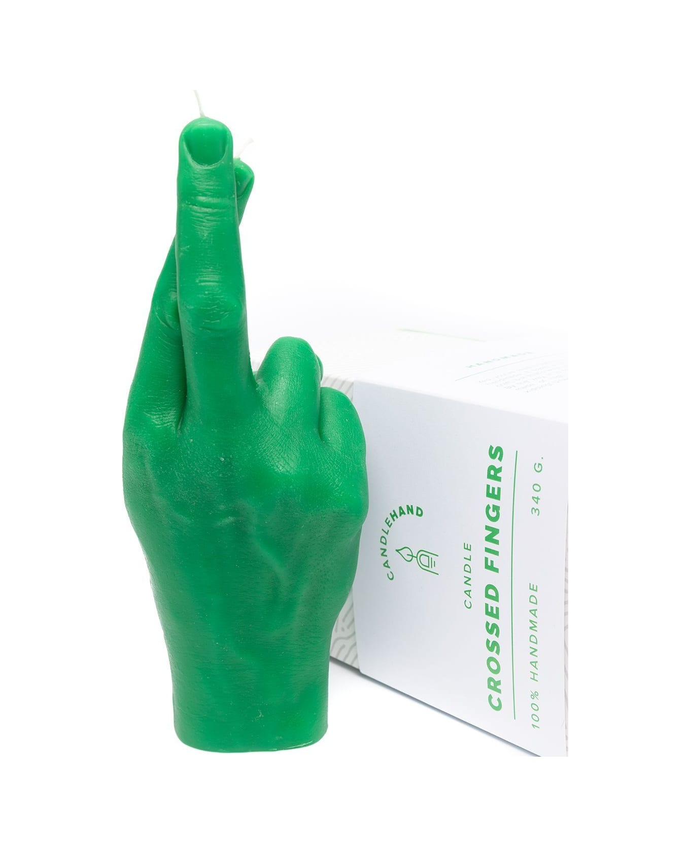 Candlehand Crossed Fingers Candle - Green