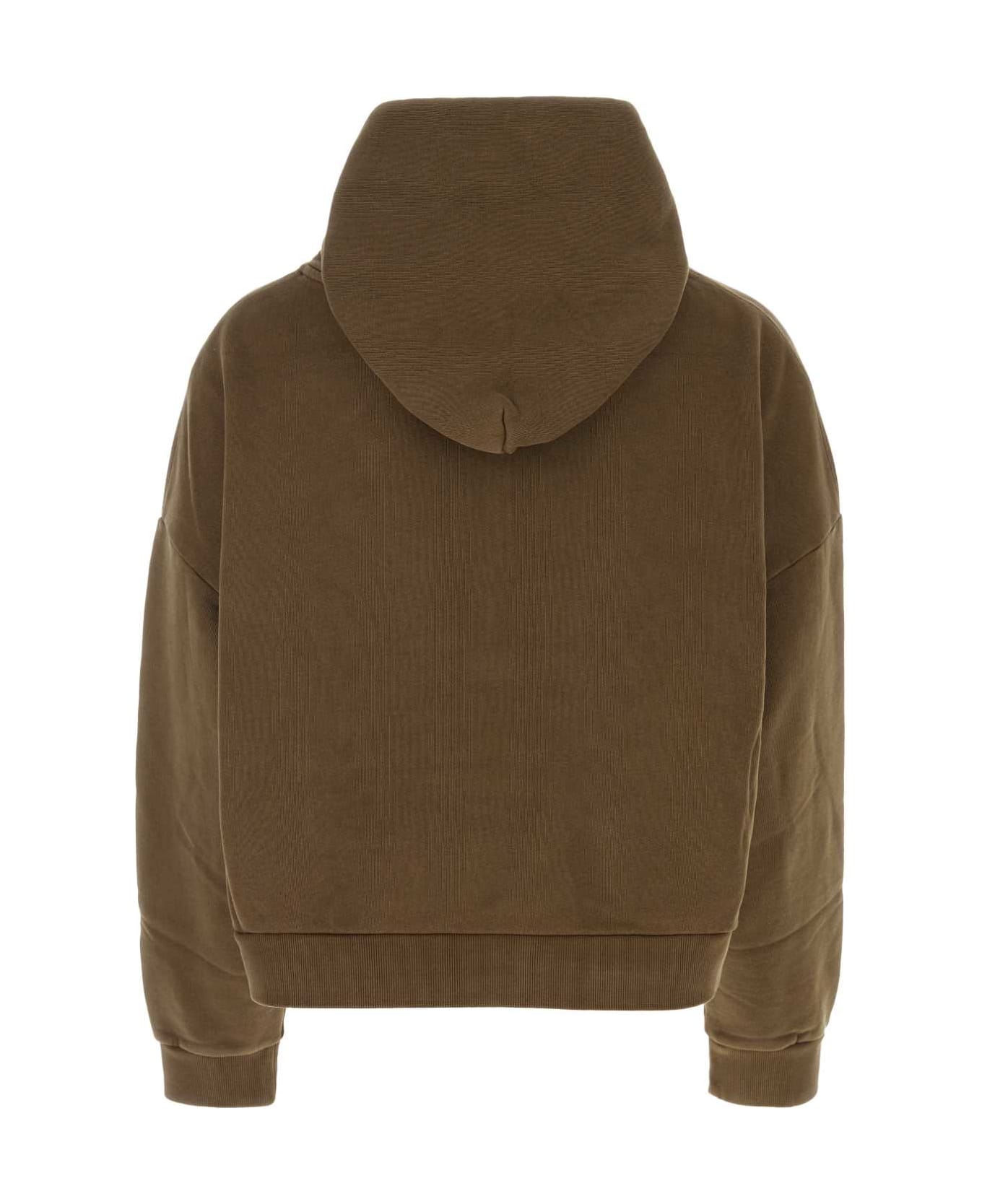 Entire Studios Mud Cotton Oversize Sweatshirt - BRUNETTE