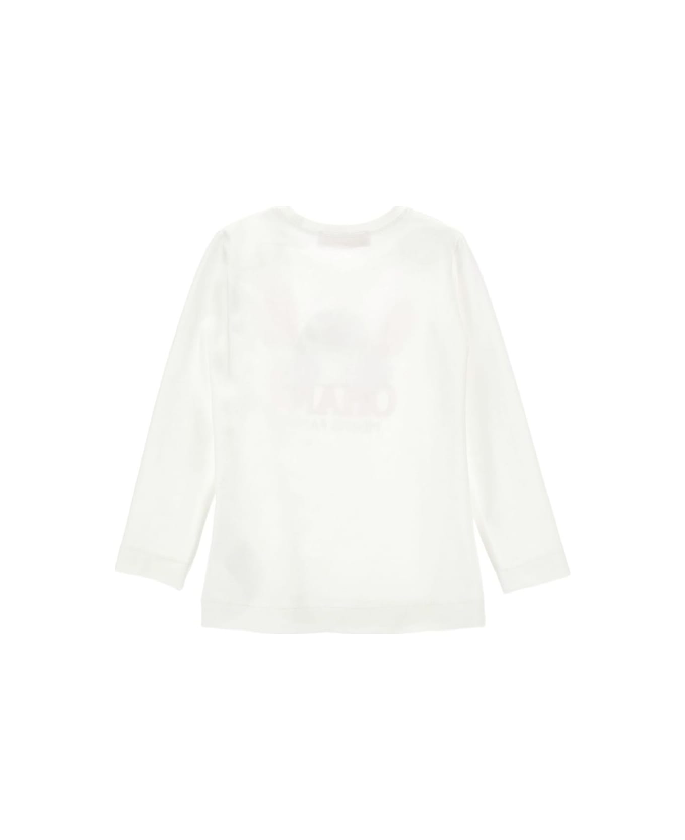 Monnalisa T-shirt St.ohana Jersey Jersey Cotone Stretch - White