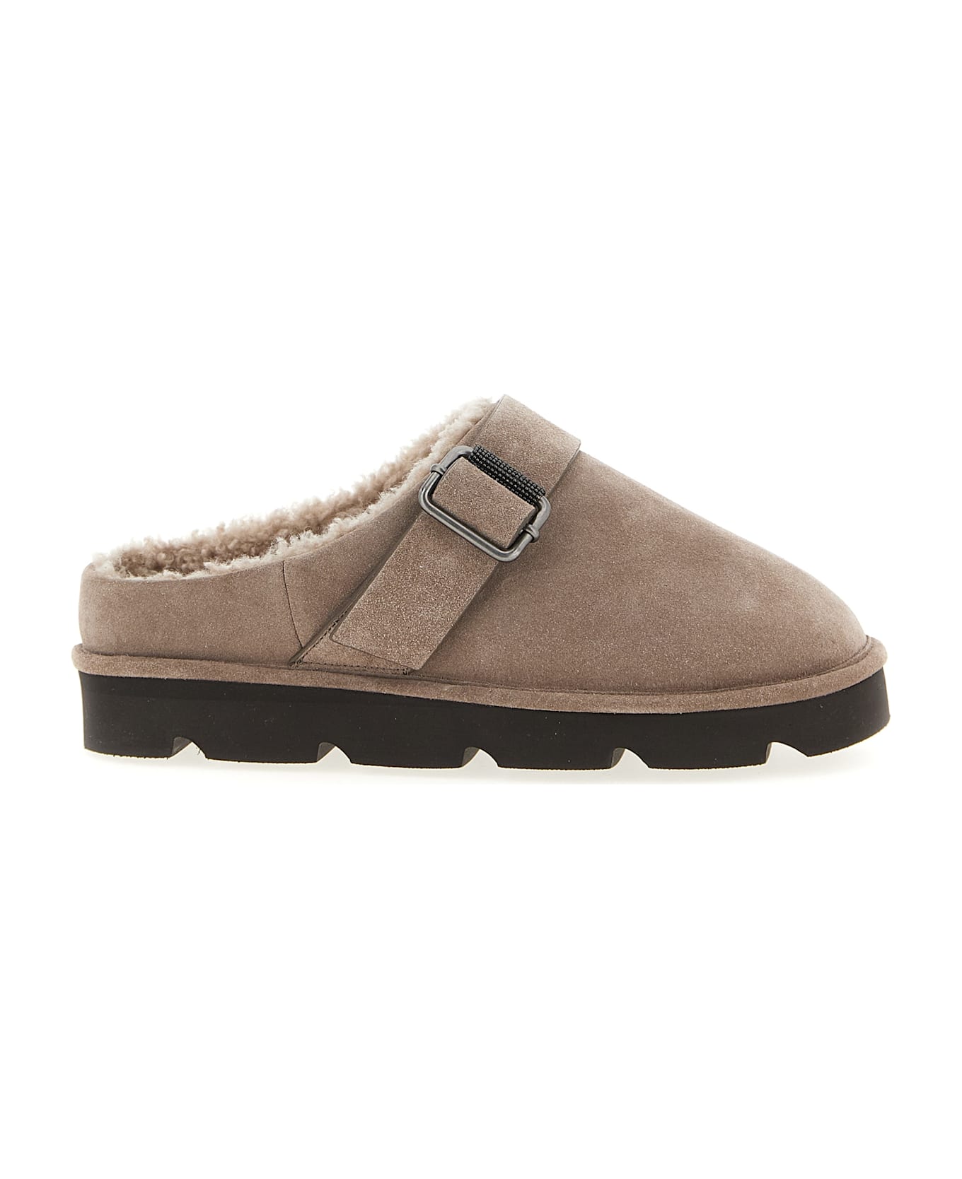 Brunello Cucinelli Monile Sabots - Beige
