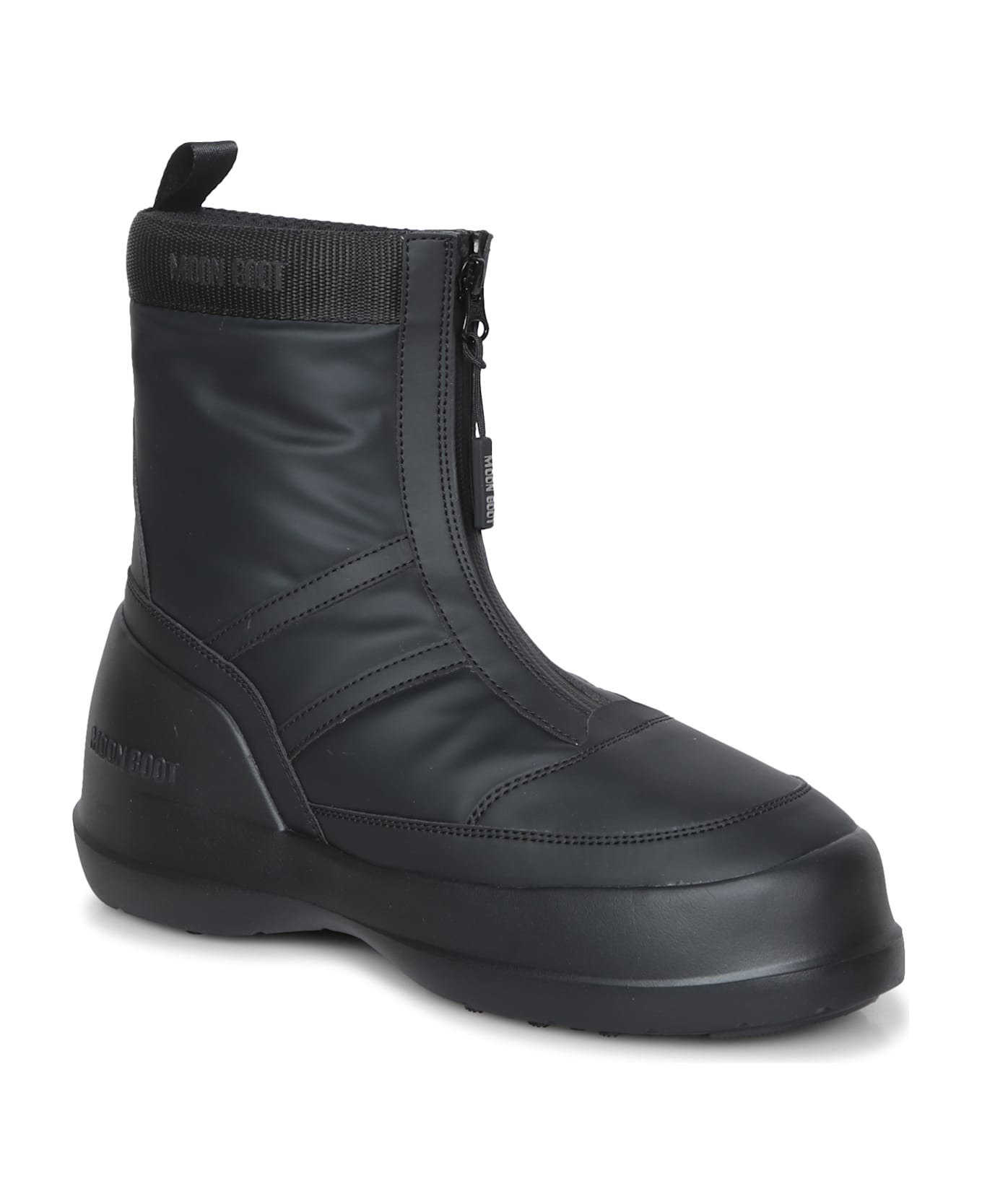 Moon Boot Luna Zip Black Ankle Boots - Black