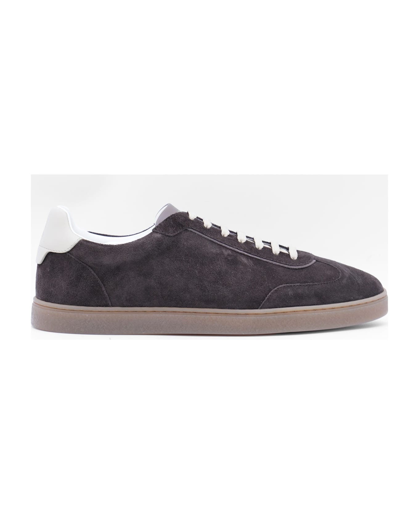 Brunello Cucinelli Brown Leather Sneakers - Brown