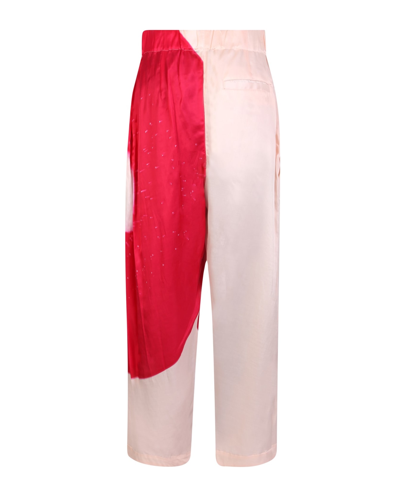 Issey Miyake Slice Trousers Beige/ Dark Pink - Pink ボトムス