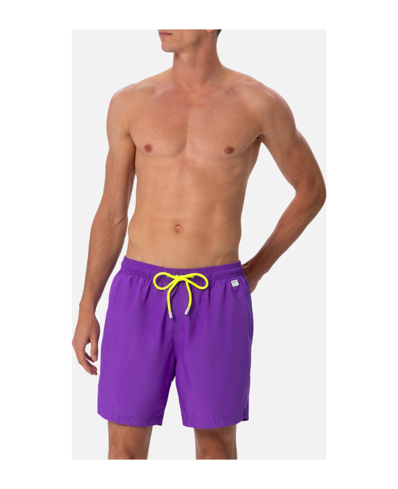 MC2 Saint Barth Man Lightweight Fabric Purple Swim Shorts Lighting Pantone | Pantone® Special Edition - PINK
