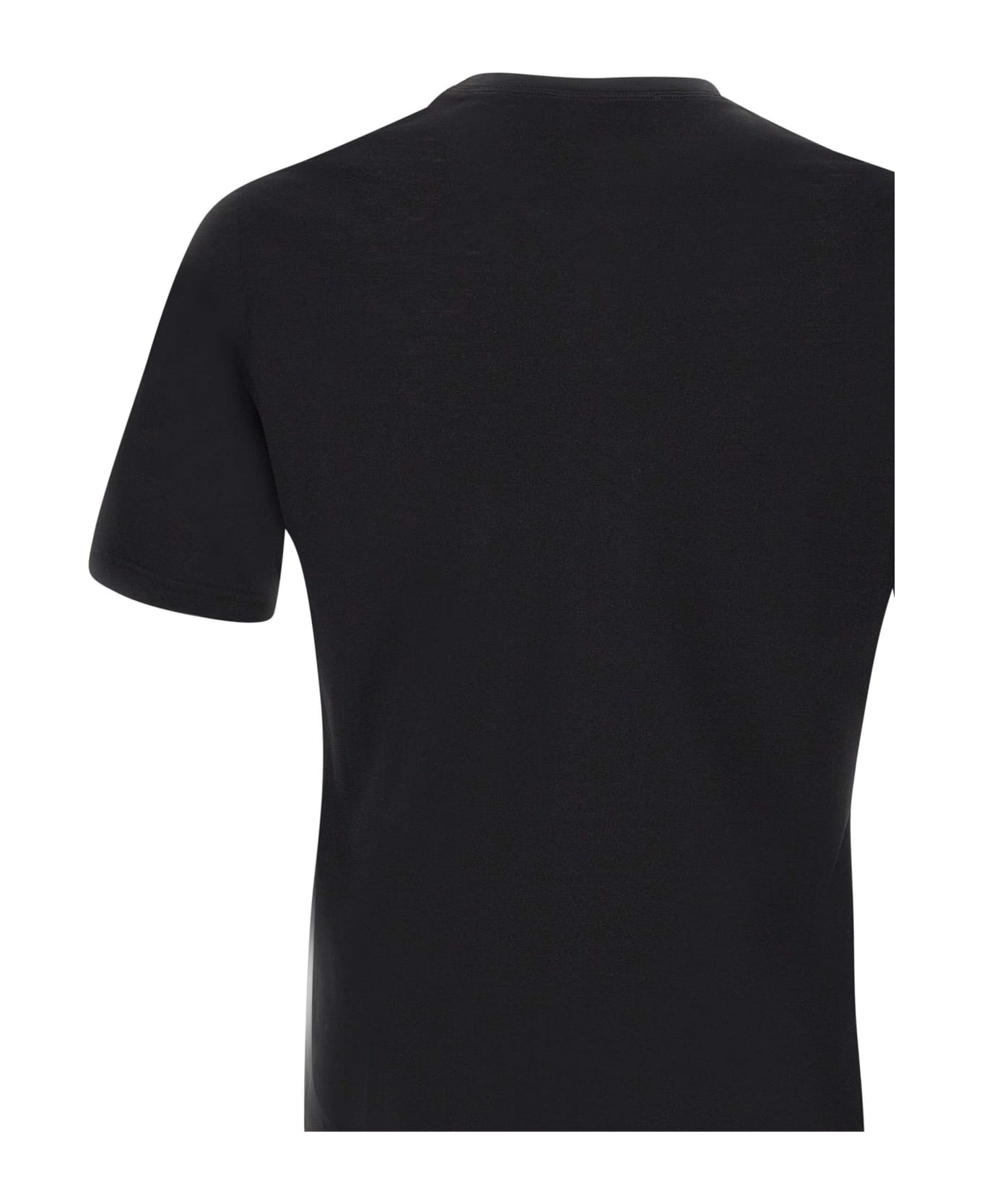 Filippo De Laurentiis Crêpe Cotton T-shirt - Black シャツ