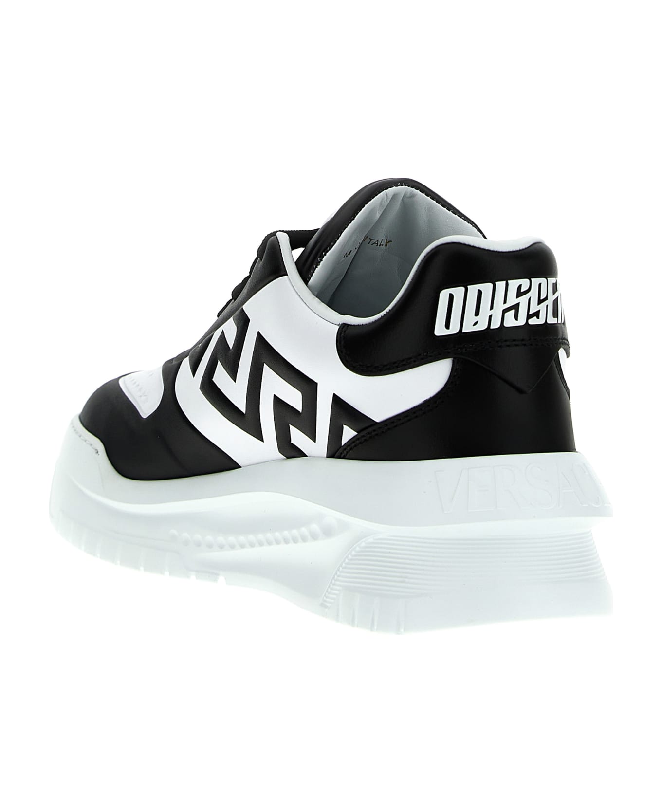 Versace 'odissea Greca' Sneakers - BLACK/WHITE