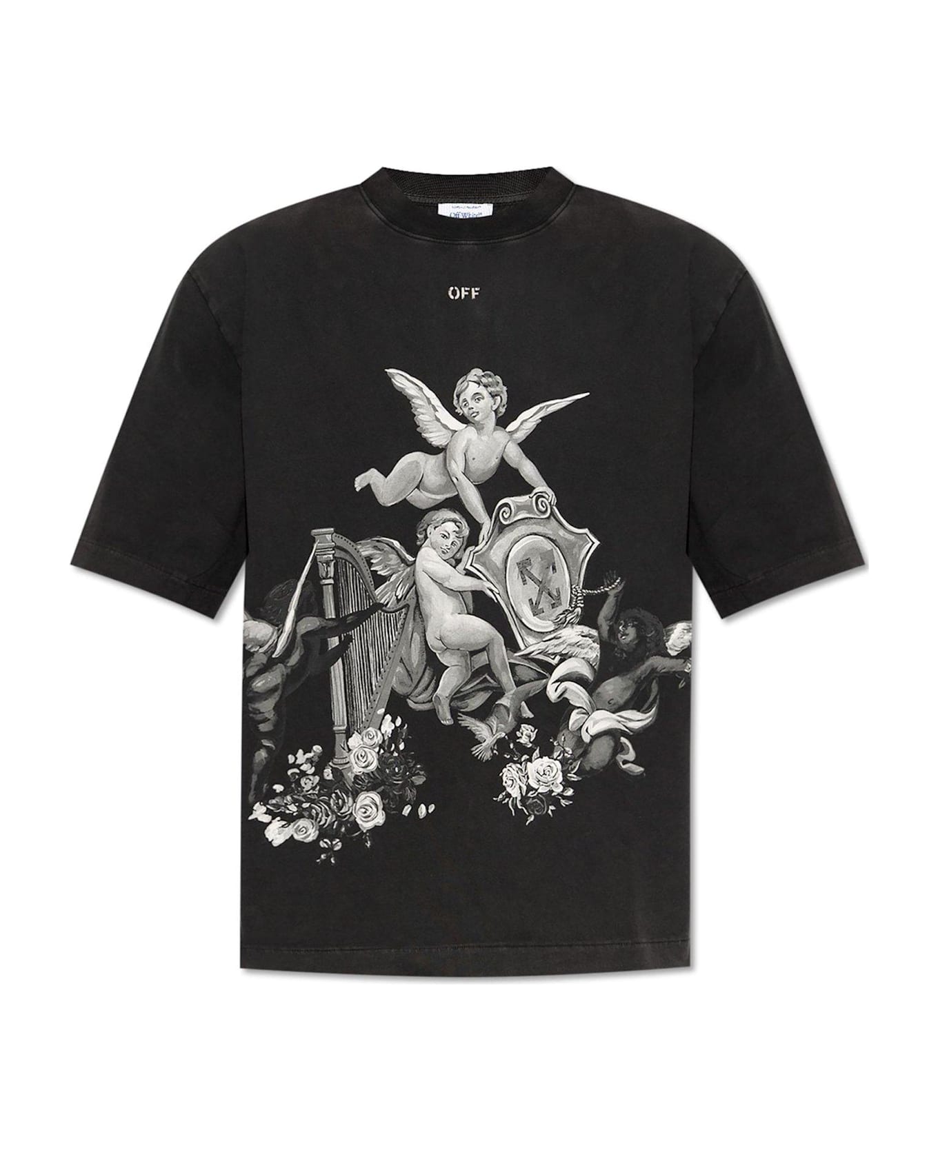 Off-White Vintage Putti T-shirt - Black