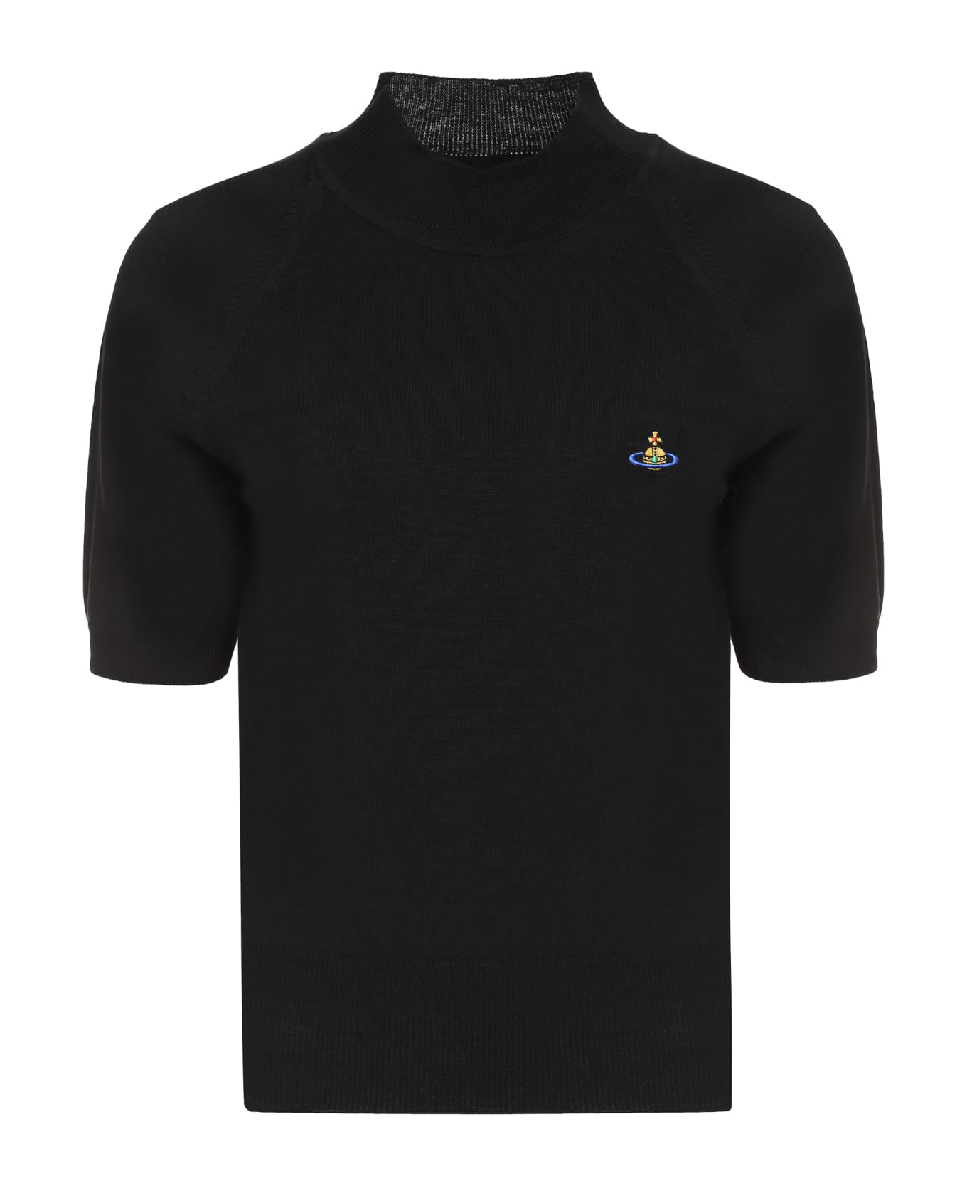 Vivienne Westwood Bea Logo Knitted T-shirt - black
