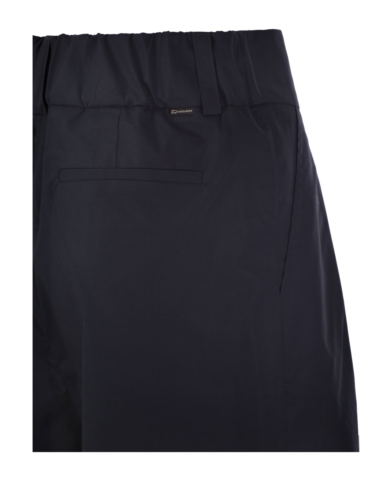 Woolrich Cotton Pleated Trousers - Blue ボトムス