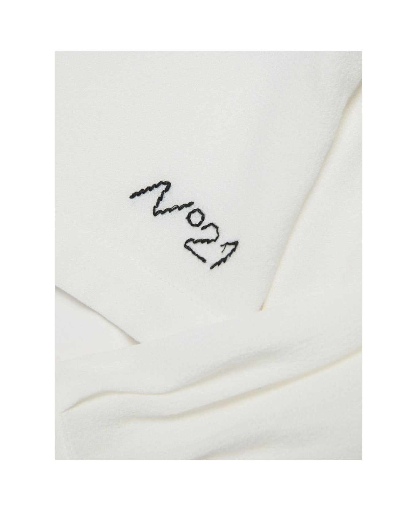 N.21 Nº21 Kids Shirt With Bow Tie - White