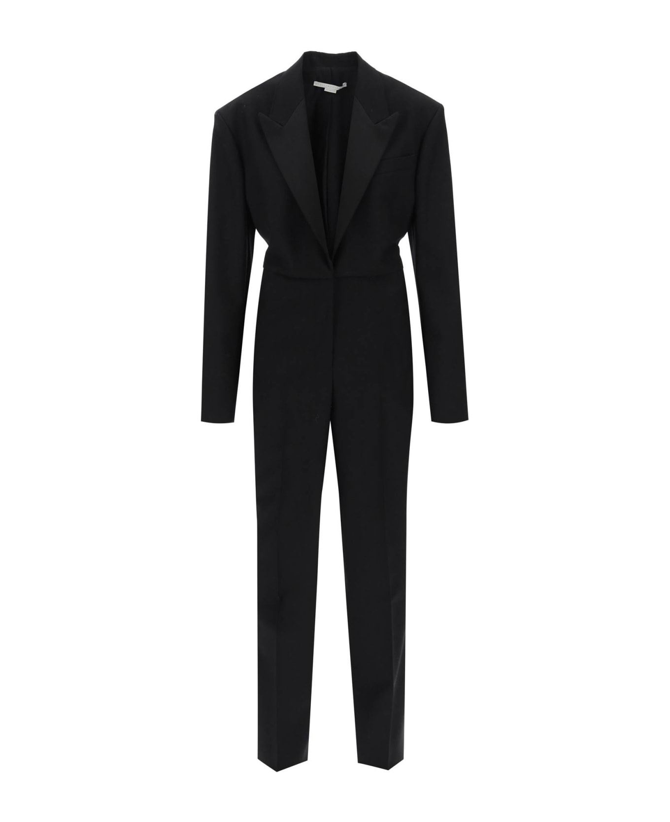 Stella McCartney Wool Tuxedo Jumpsuit - BLACK (Black)