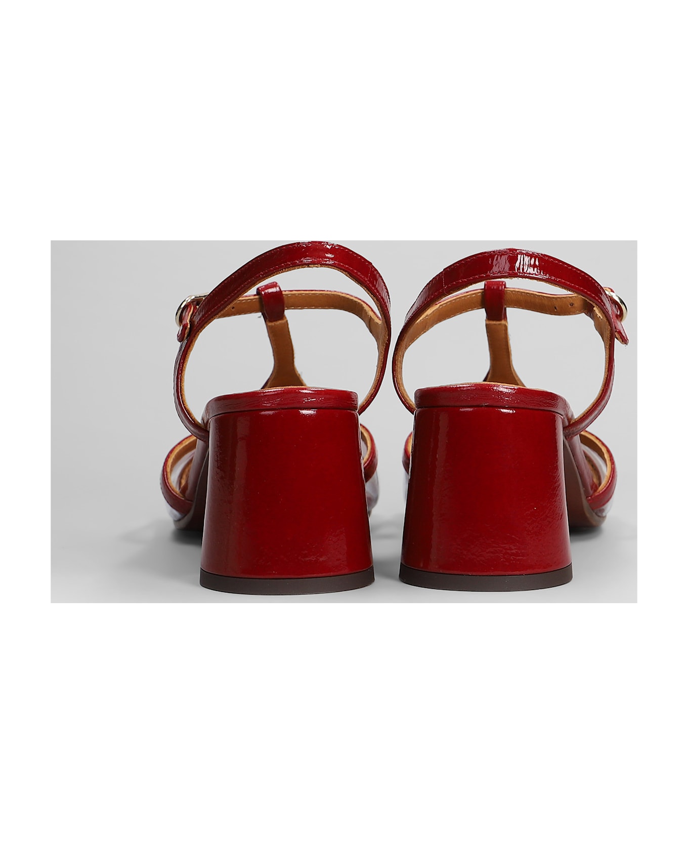 Chie Mihara Ryona Sandals In Red Leather - red