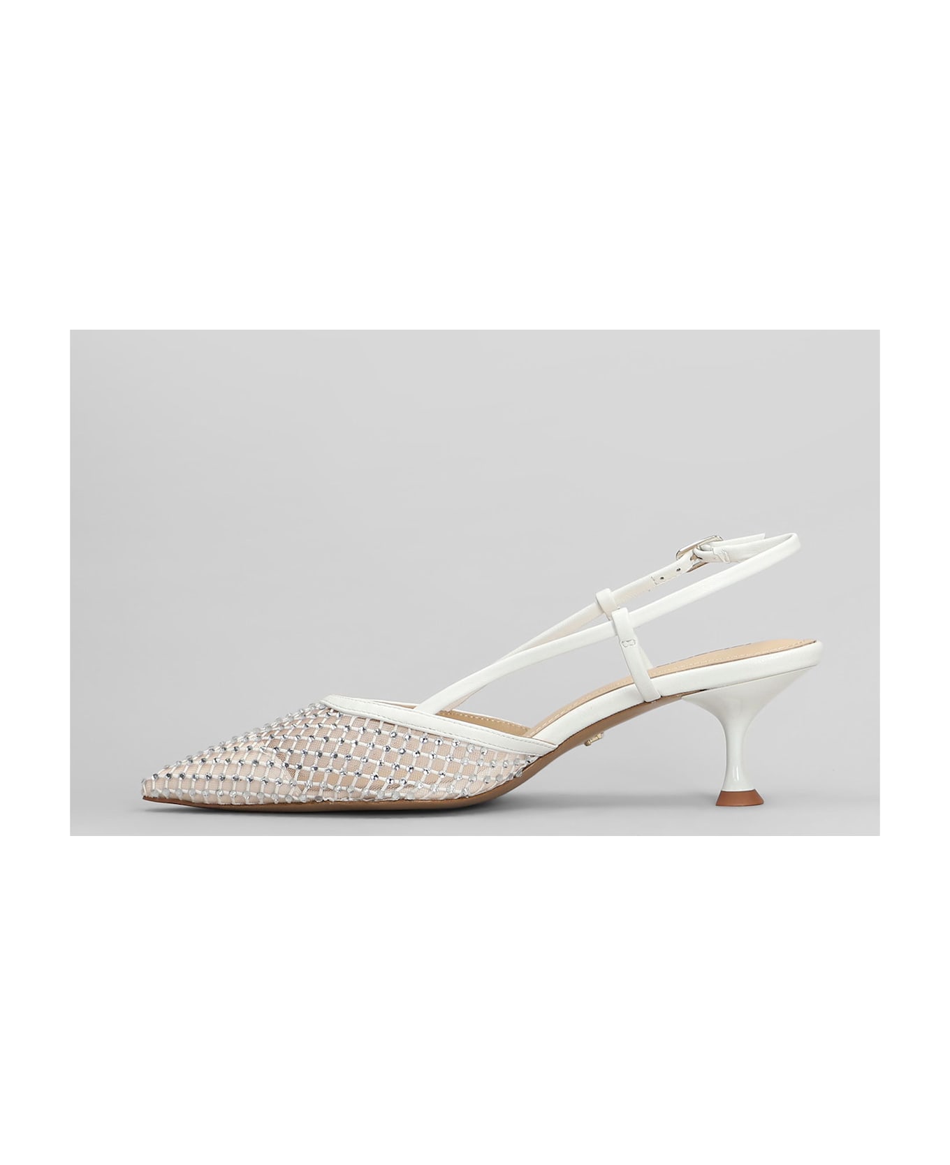 Lola Cruz Carmen Pump 55 Pumps In White Leather - white