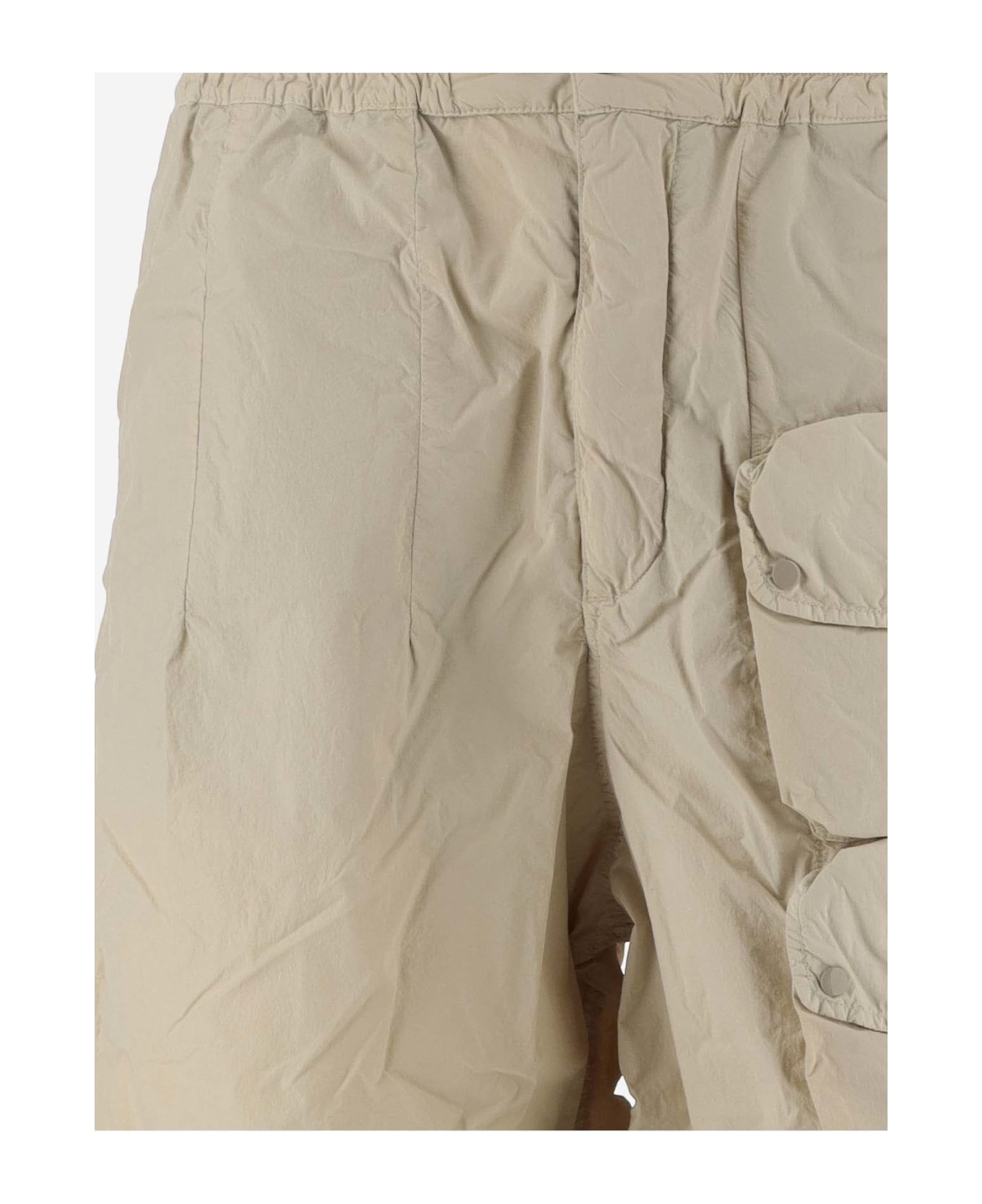 Ten C Nylon Cargo Shorts - Beige