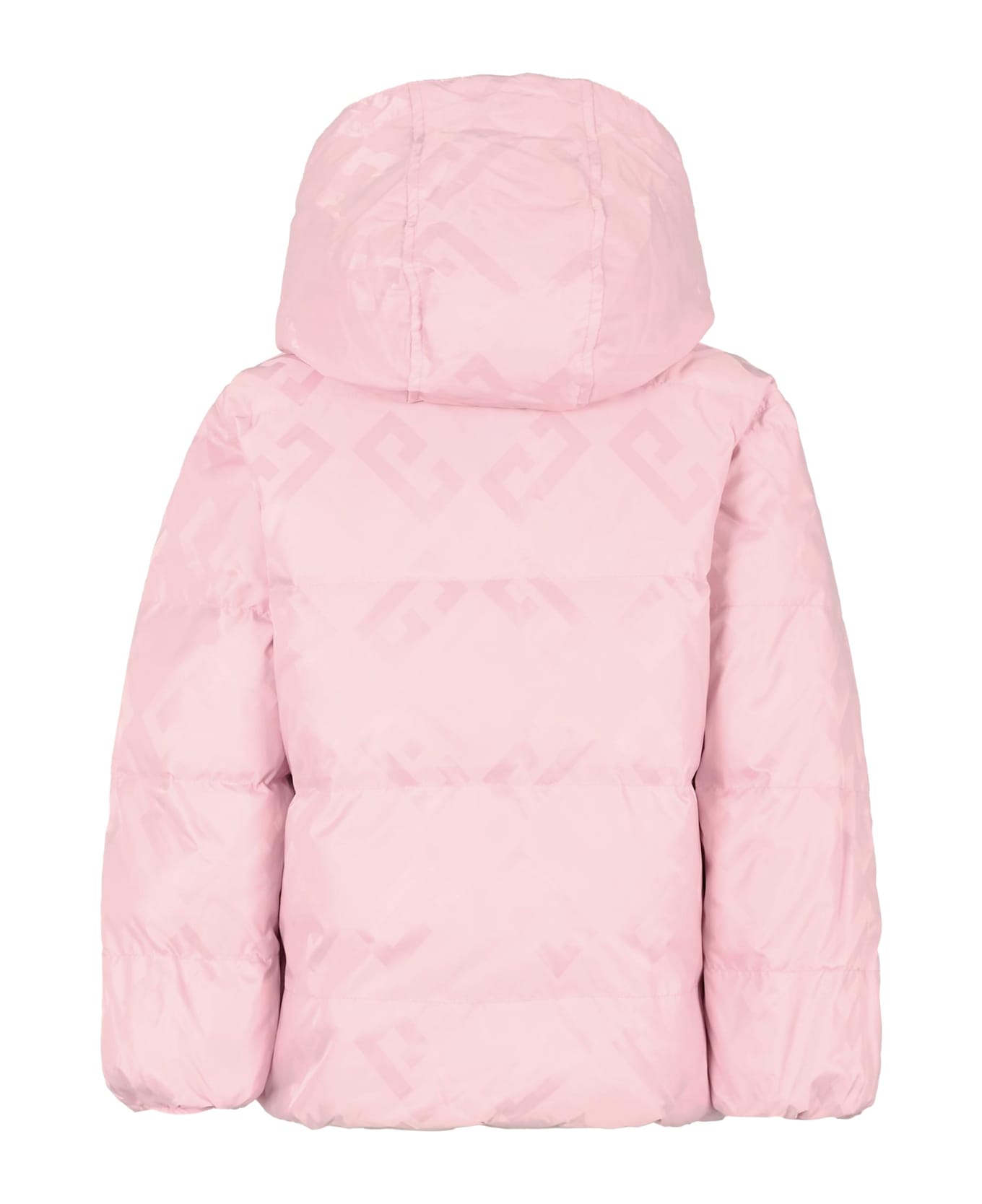 Givenchy Pink Down Jacket For Kids With 4g Motif - Pink