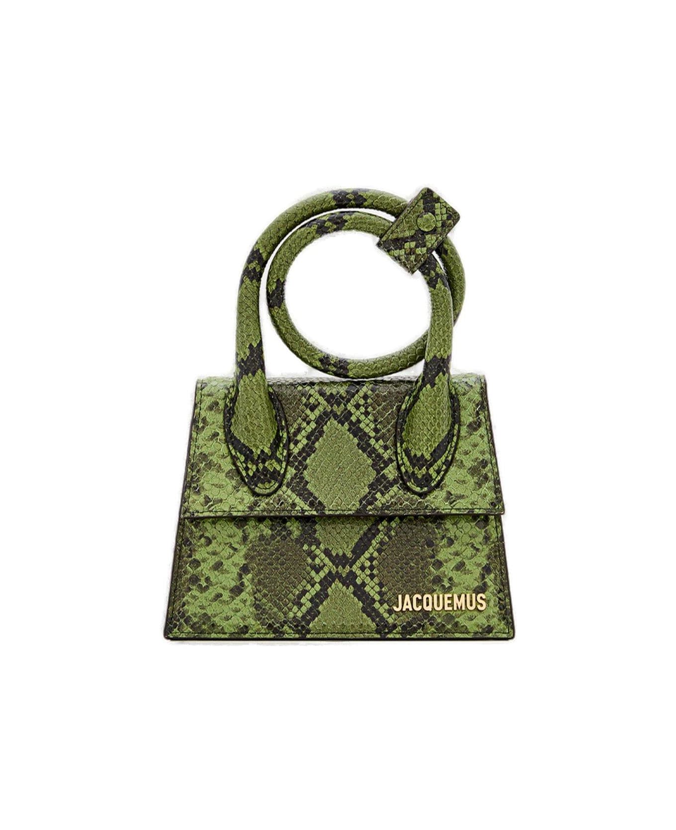 Jacquemus Le Chiquito Noeud Coiled Handbag - Green