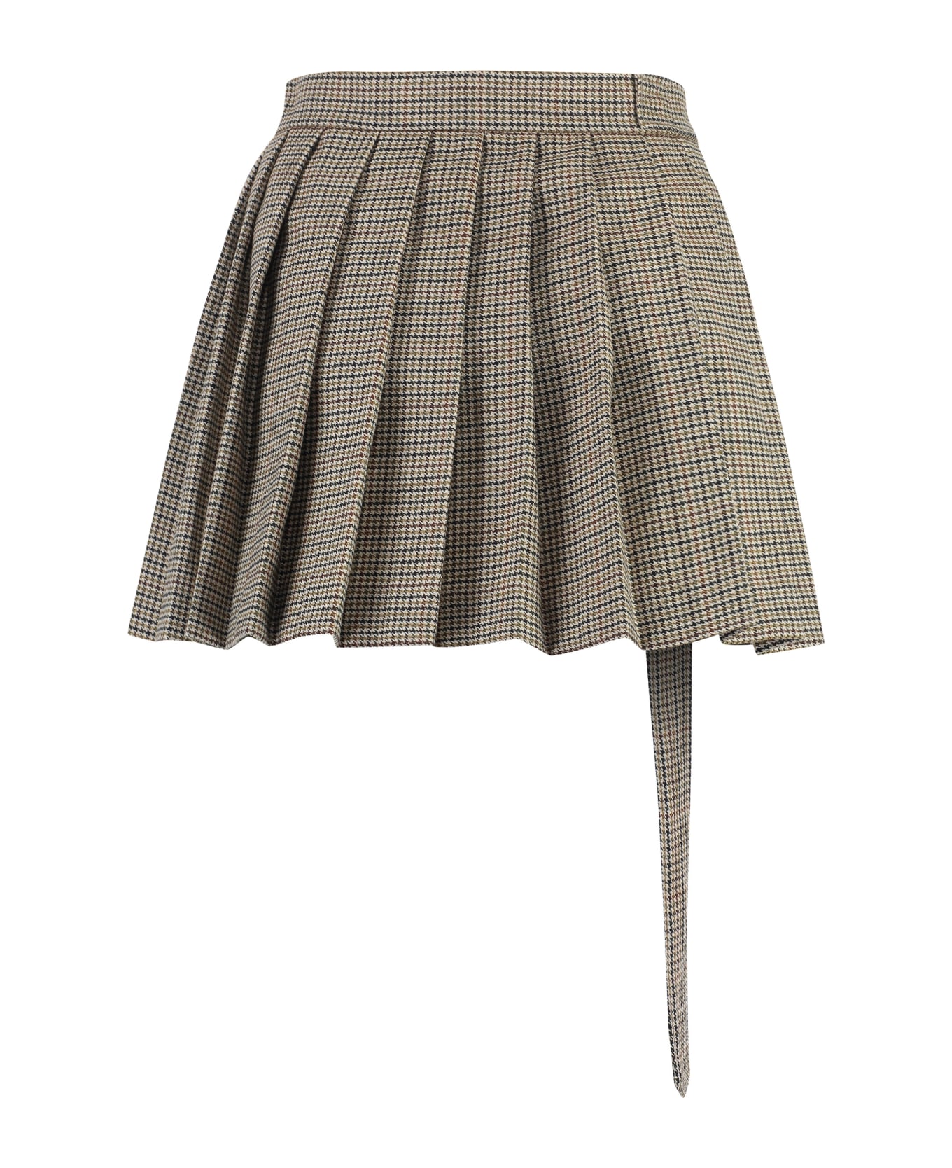 Ami Alexandre Mattiussi Wool Mini Skirt - Beige スカート