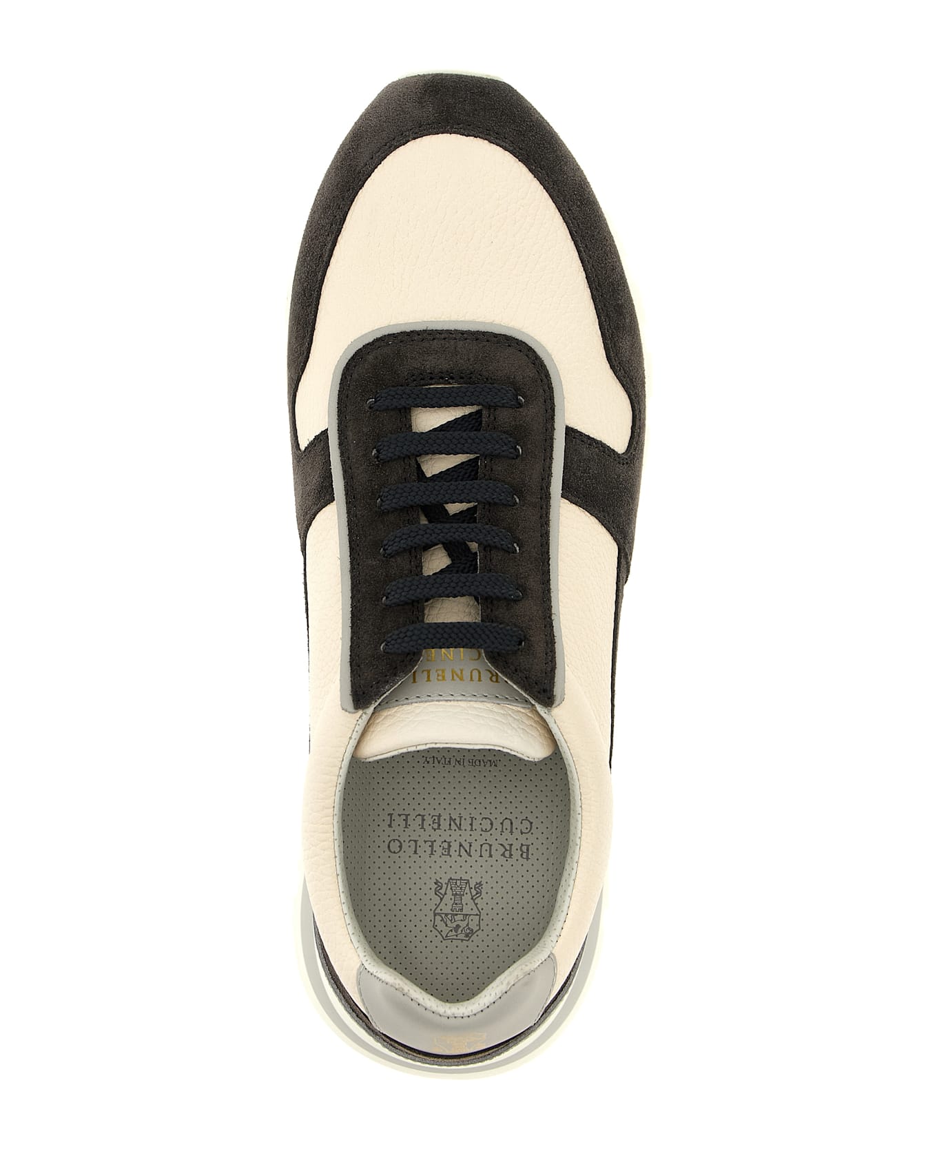 Brunello Cucinelli Leather Suede Sneakers - Multicolor