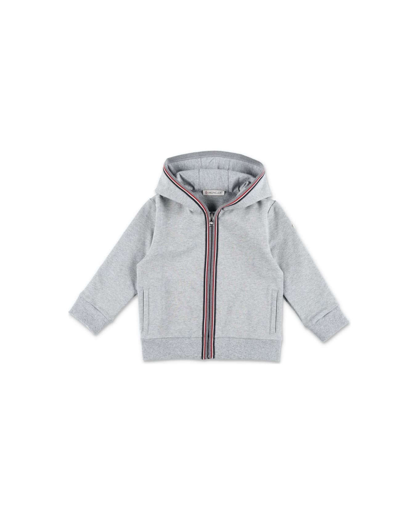 Moncler Gray Tracksuit Baby Unisex - Grey