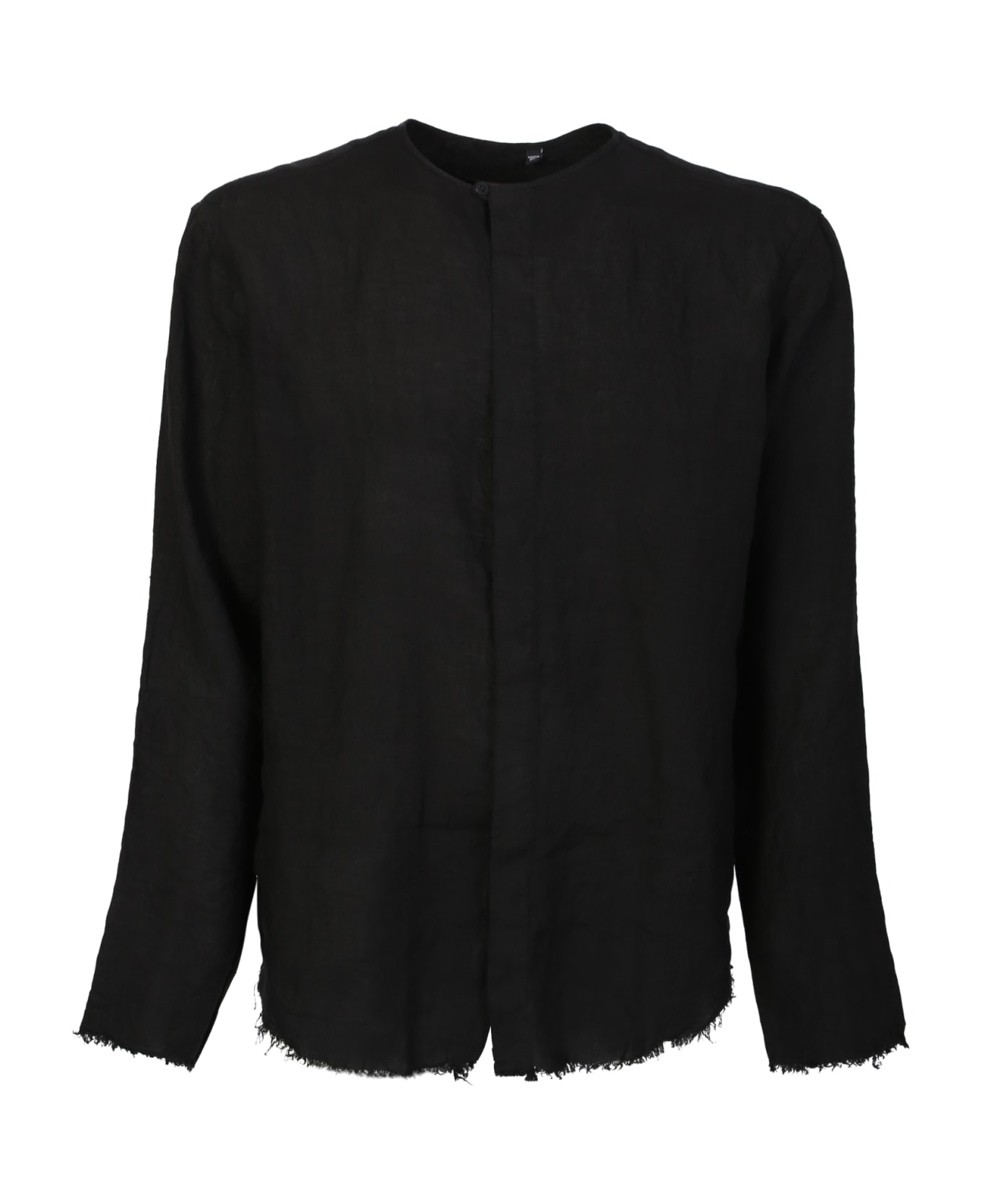 costumein Frayed Edges Black Shirt - Black