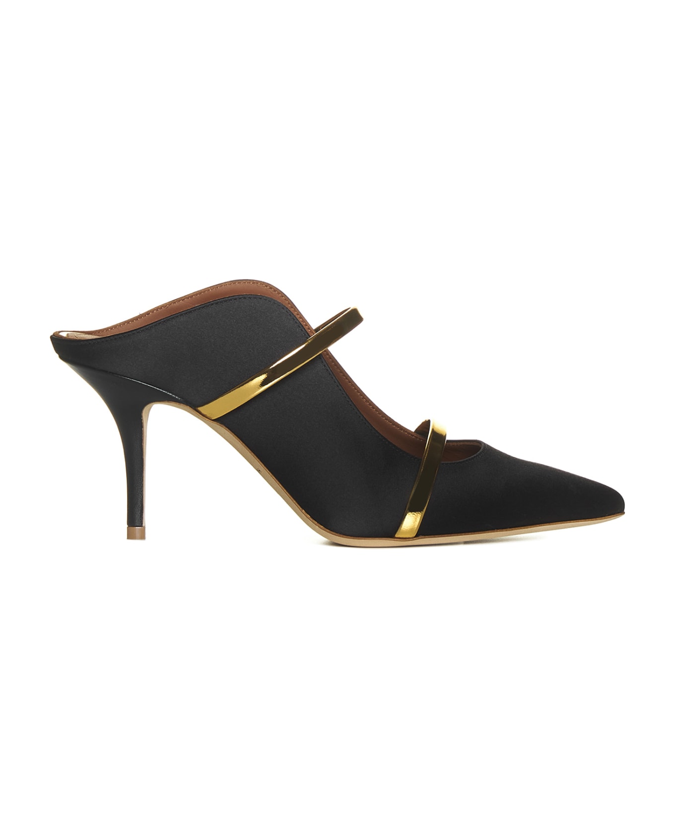Malone Souliers Flat Shoes - Black/gold blk