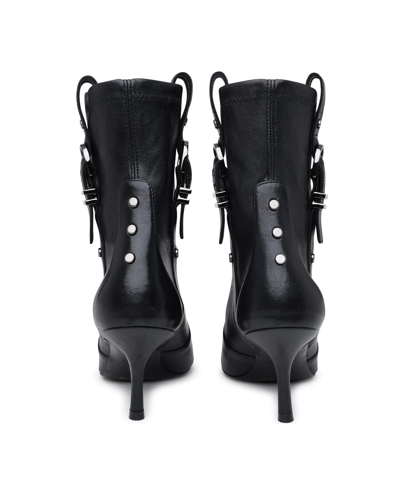 Stuart Weitzman Black Leather Maverick Boots - Black ブーツ