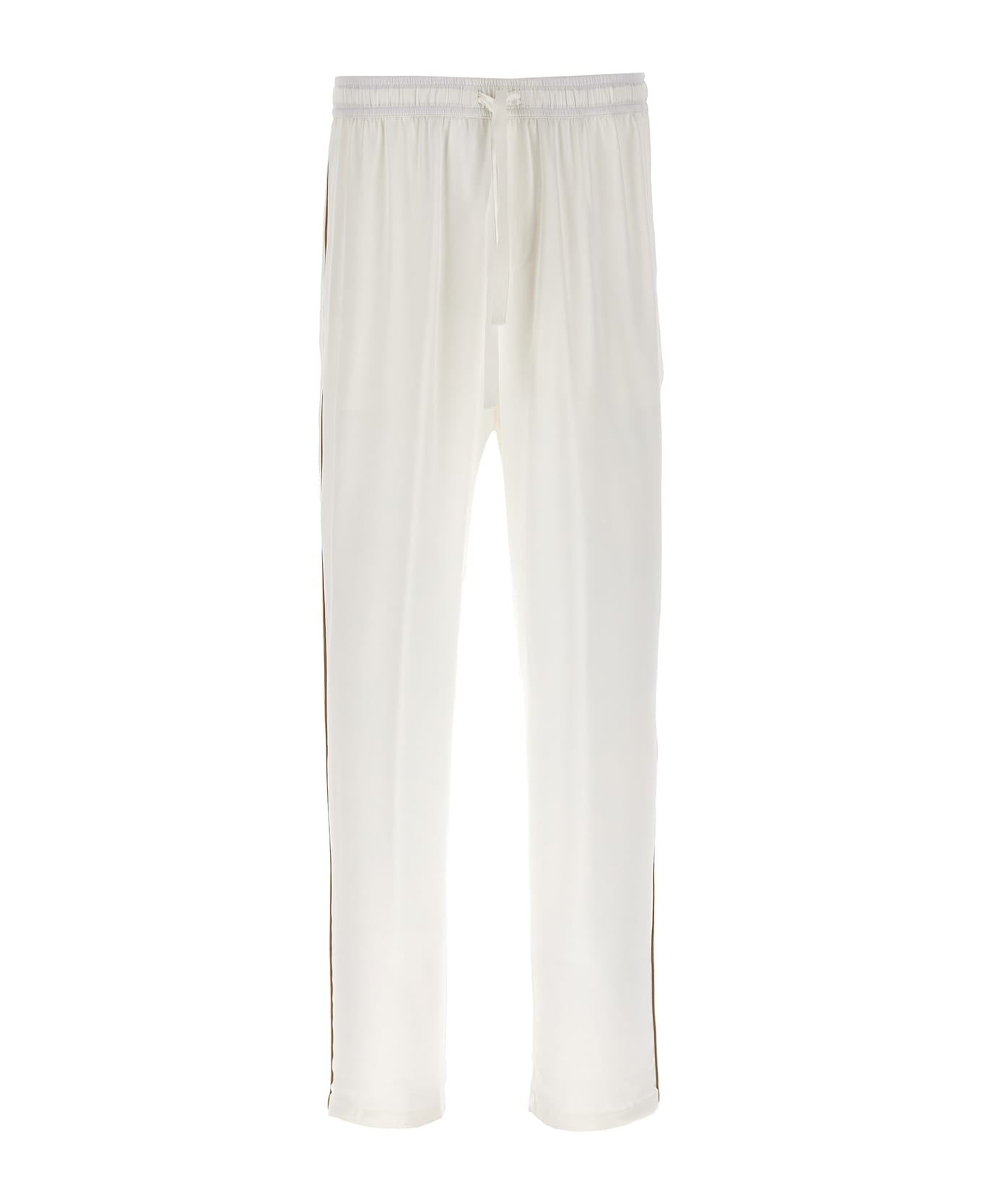 Dolce & Gabbana Silk Pants - White