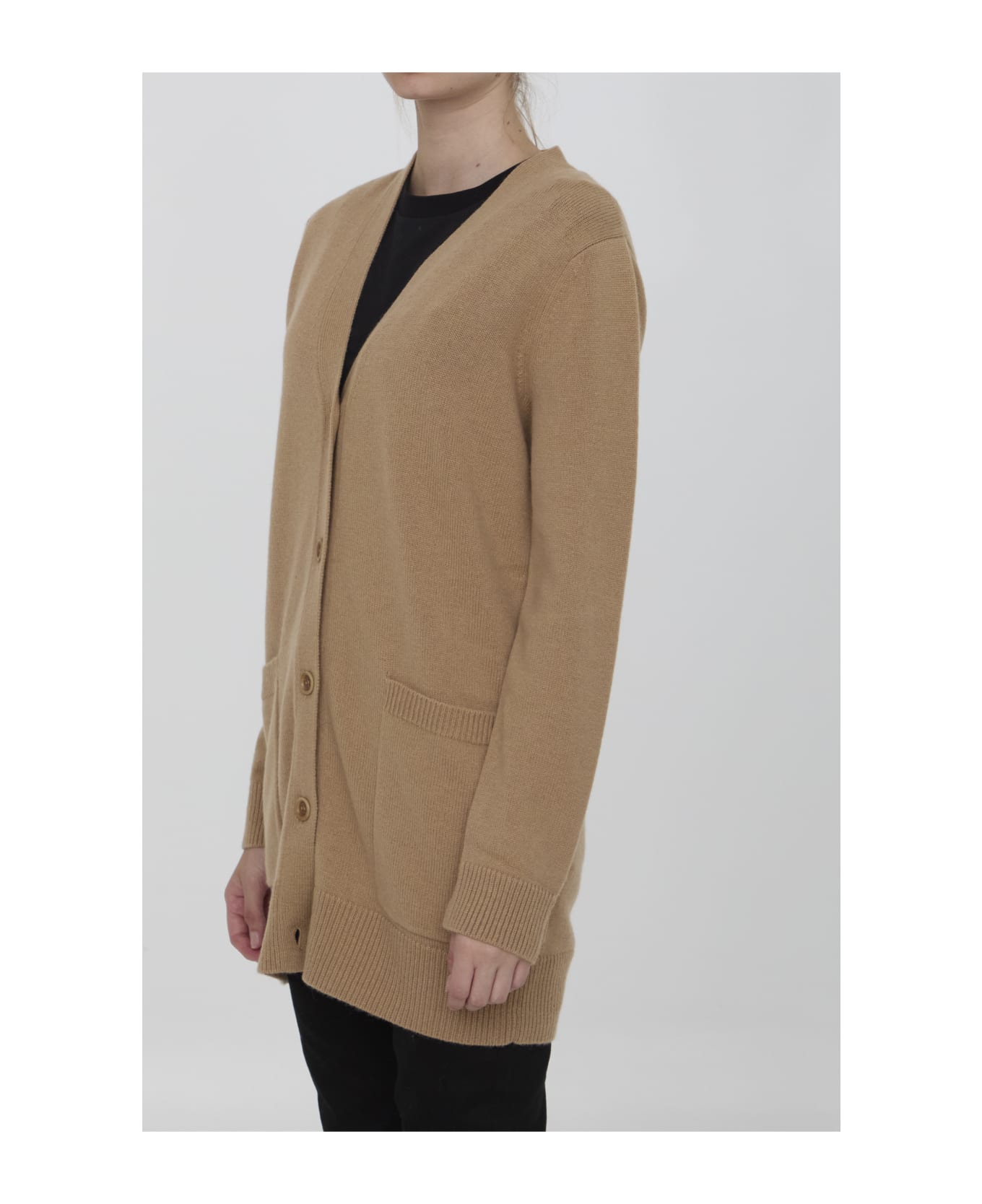 Max Mara Villar Wool And Cashmere Cardigan - Camel