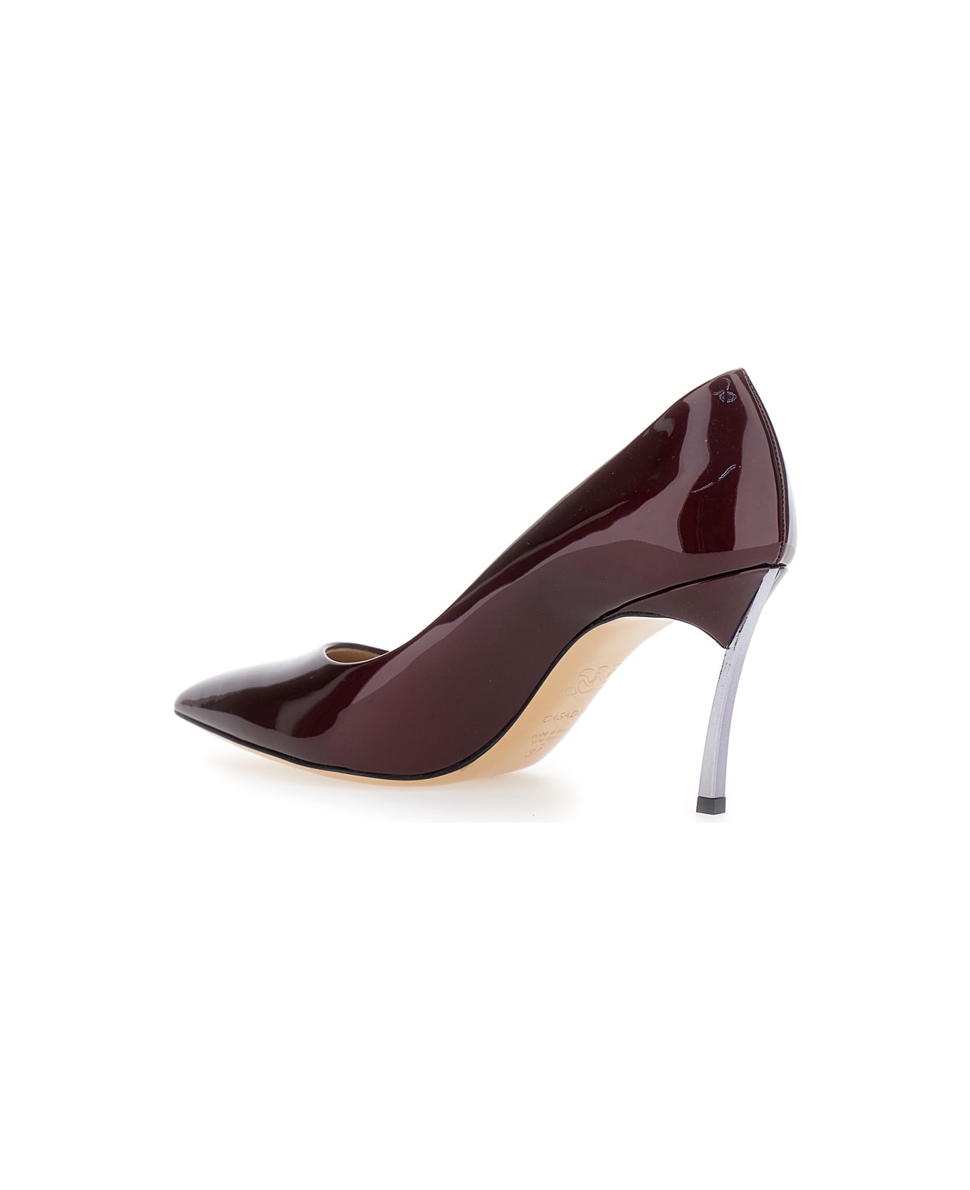 Casadei Bordeaux Pumps With High Stiletto Heel In Patent Leather Woman - Bordeaux