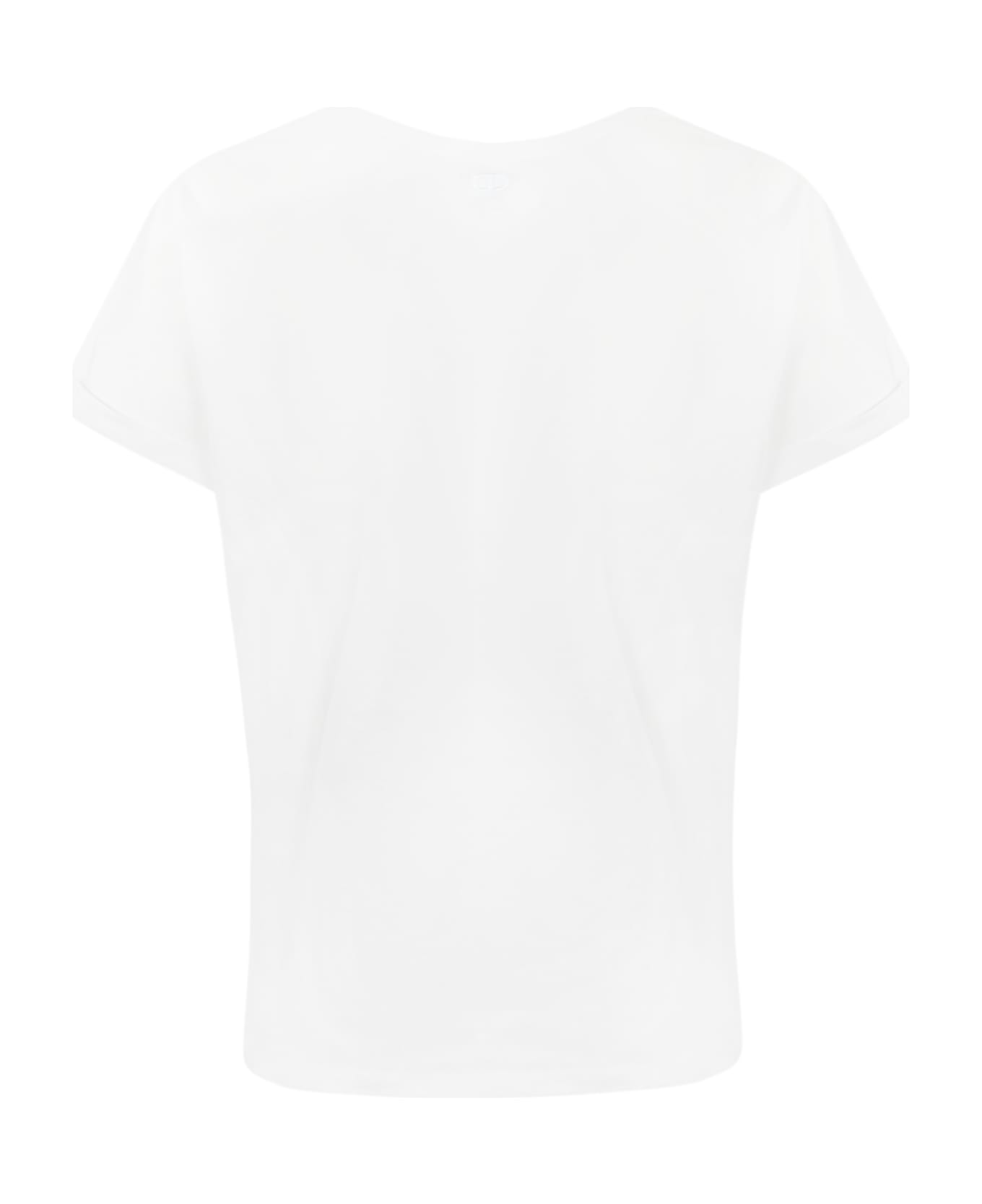 TwinSet T-shirt With Four-leaf Clover Print - Bianco Ottico