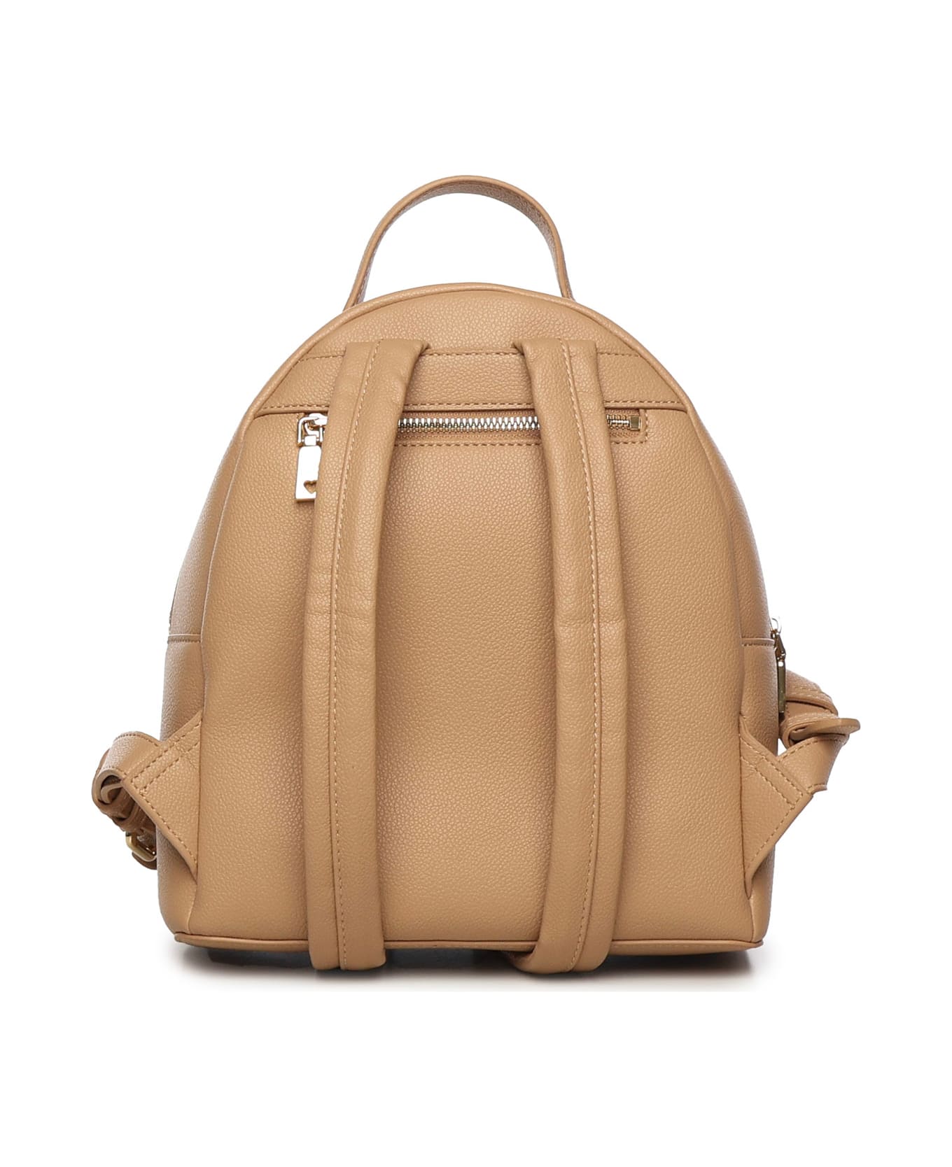 Love Moschino Backpack With Large Logo - Beige