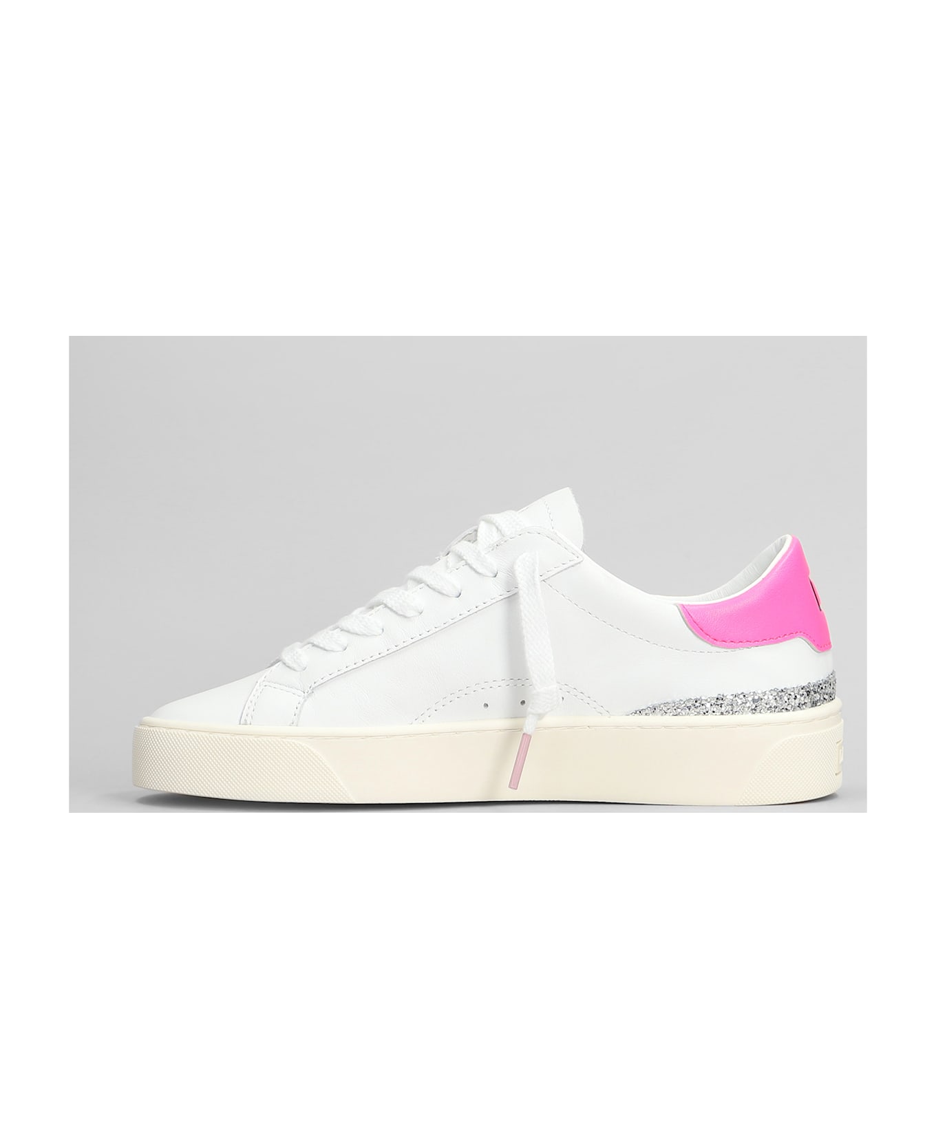 D.A.T.E. Sonica Sneakers In White Leather - white