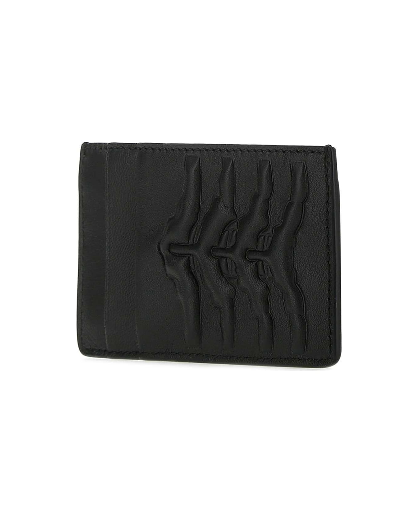Alexander McQueen Black Nappa Leather Card Holder - 1000