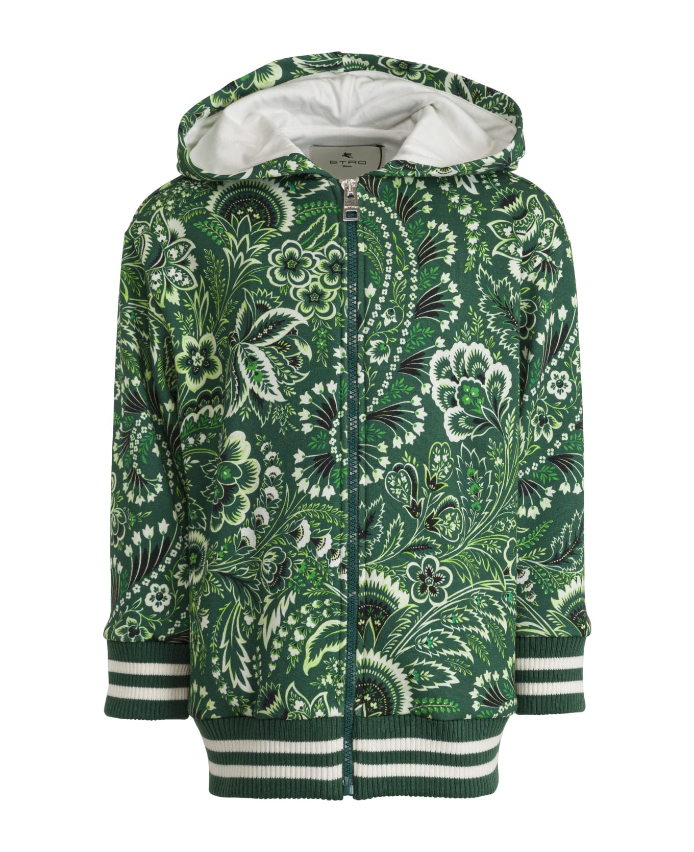 Etro Floral Sweatshirt - green/ivory ニットウェア＆スウェットシャツ