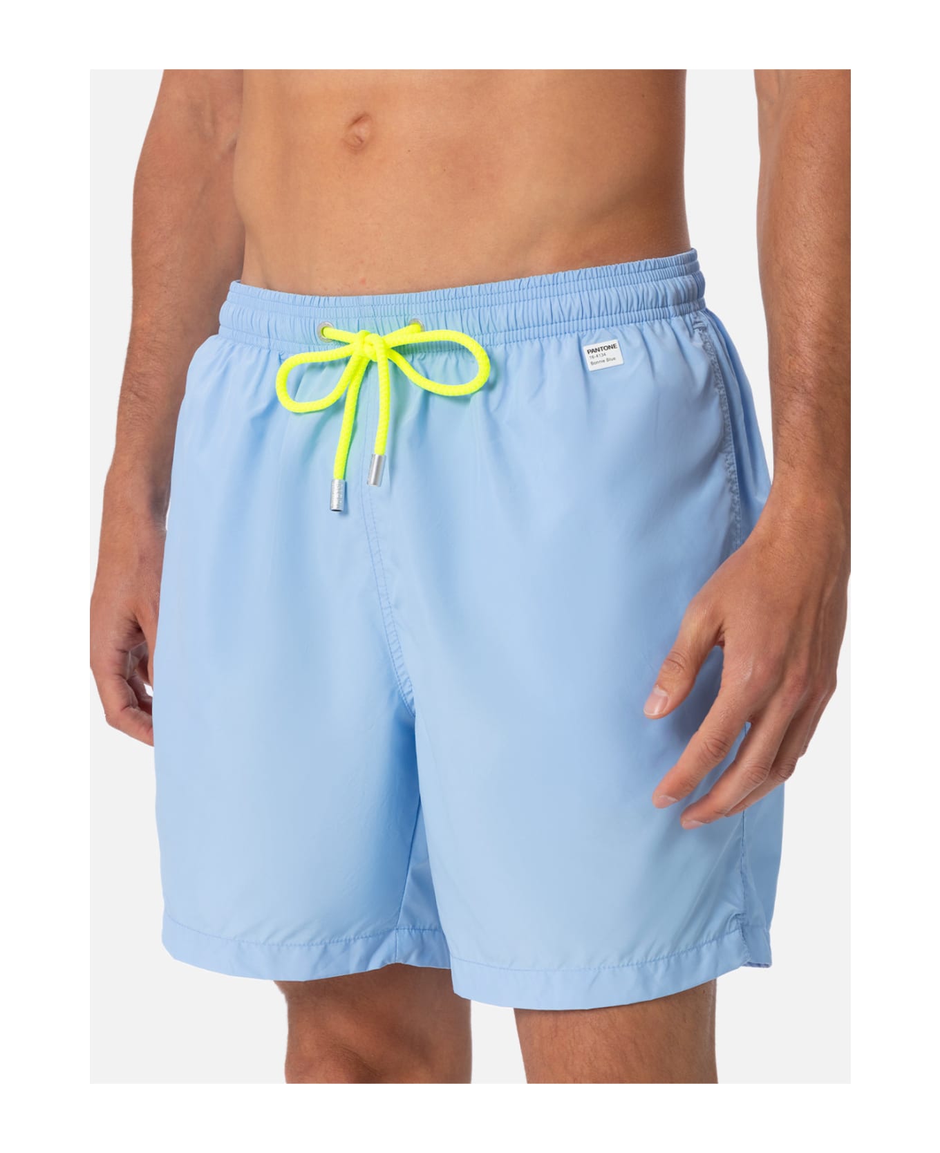 MC2 Saint Barth Man Lightweight Fabric Sky Blue Swim Shorts Lighting Pantone | Pantone® Special Edition - SKY