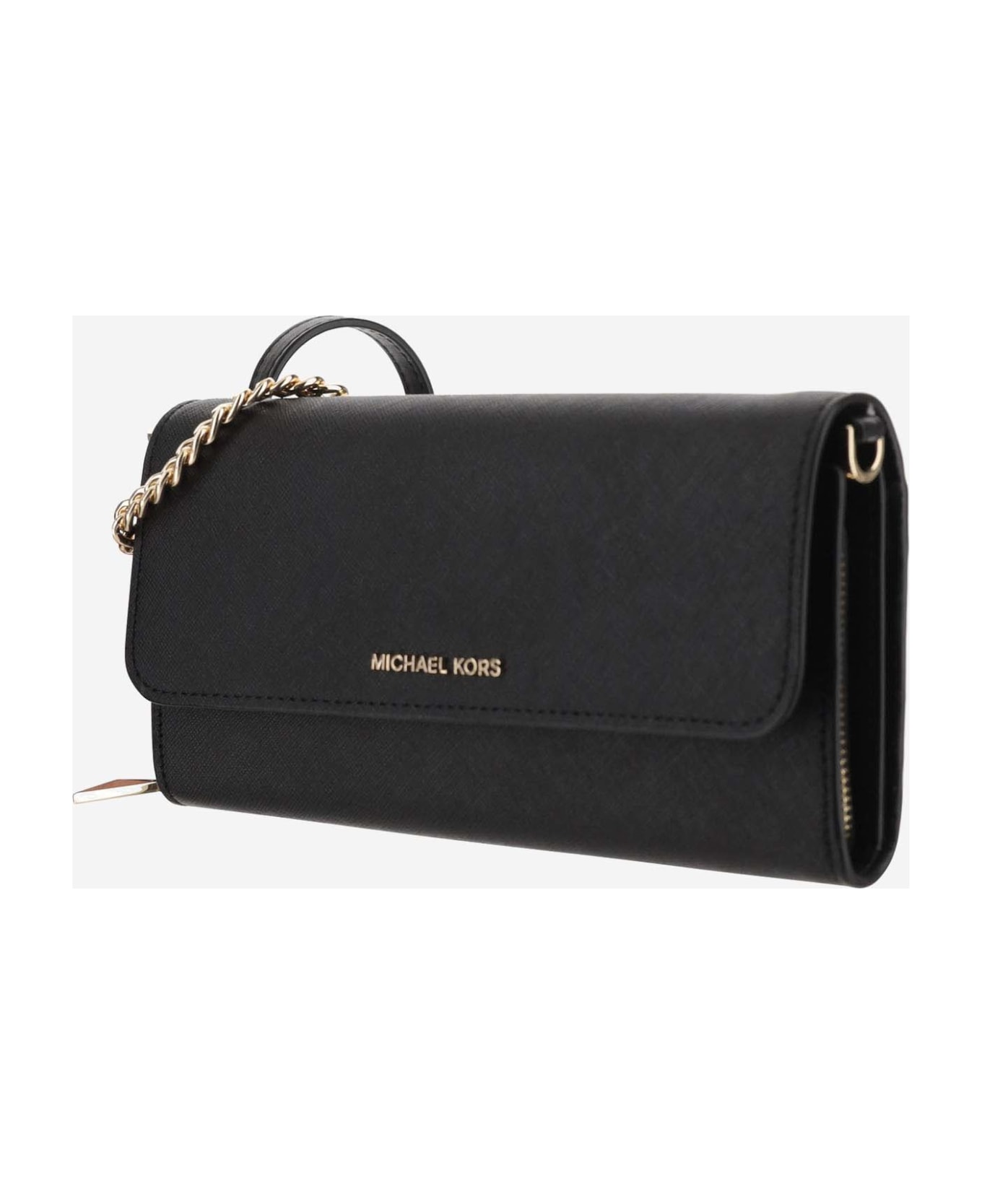 Michael Kors Wallet With Shoulder Strap - Black 財布