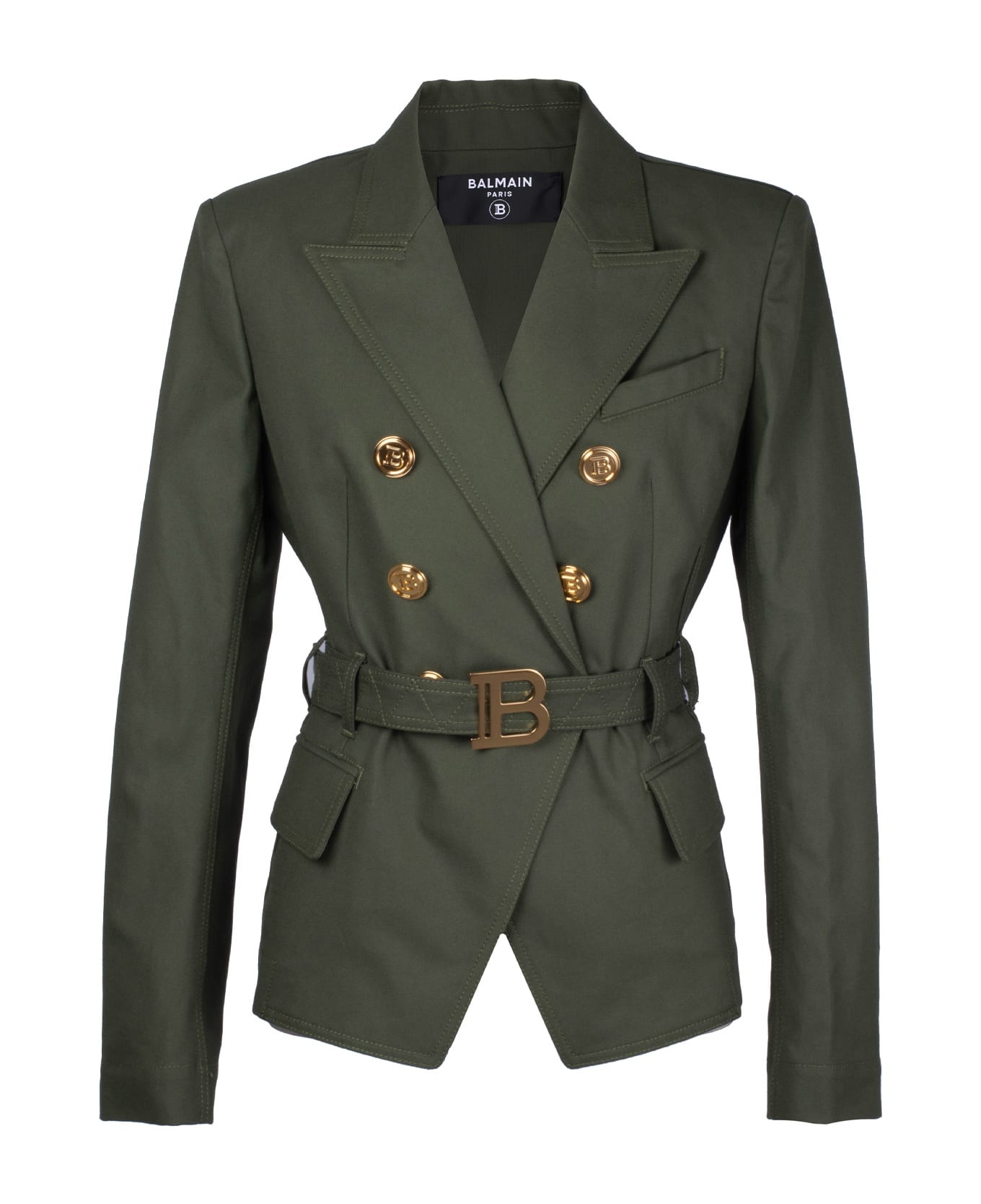 Balmain Cotton Jacket - Verde