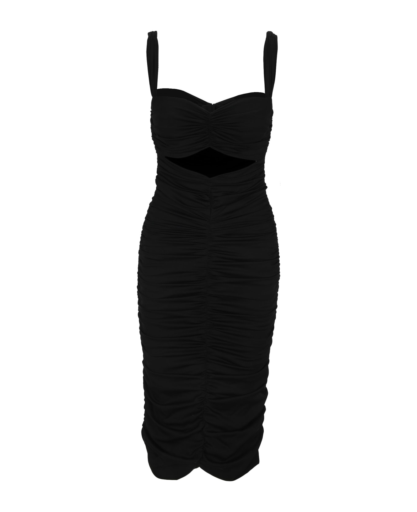 Dolce 
Gabbana Dolce&gabbana Gathered Cut-out Dress - NERO