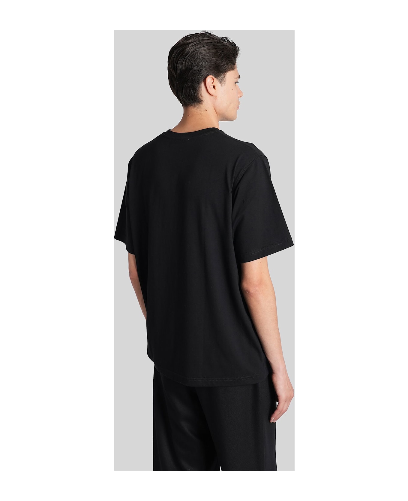 Lardini T-shirt In Black Cotton - black