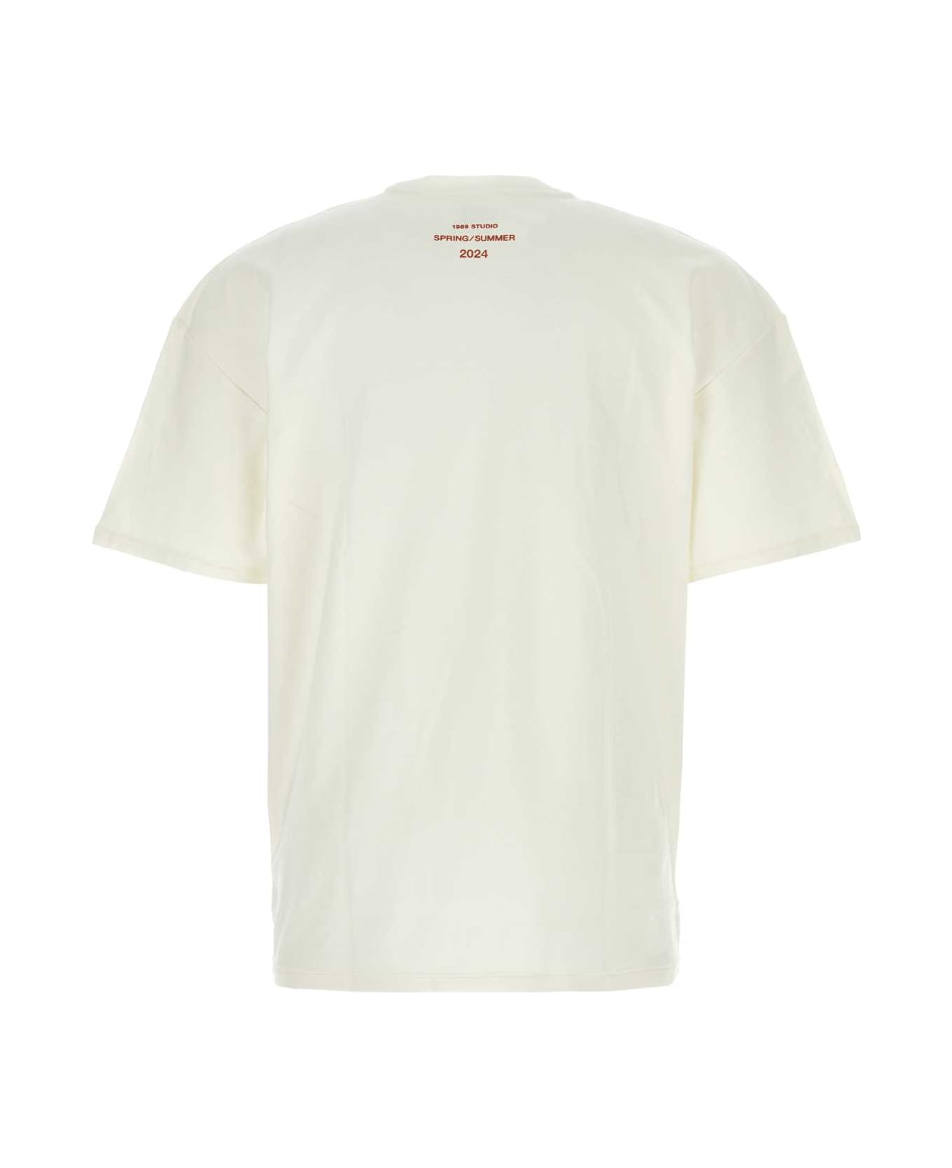 1989 Studio White Cotton T-shirt - VINTAGEWHITE