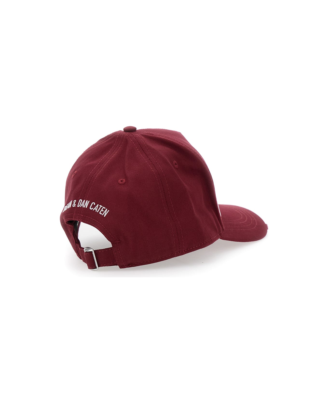 Dsquared2 Red Baseball Cap With Maxi Logo Print On The Front And Logo Lettering On The Rear In Cotton Man - Red