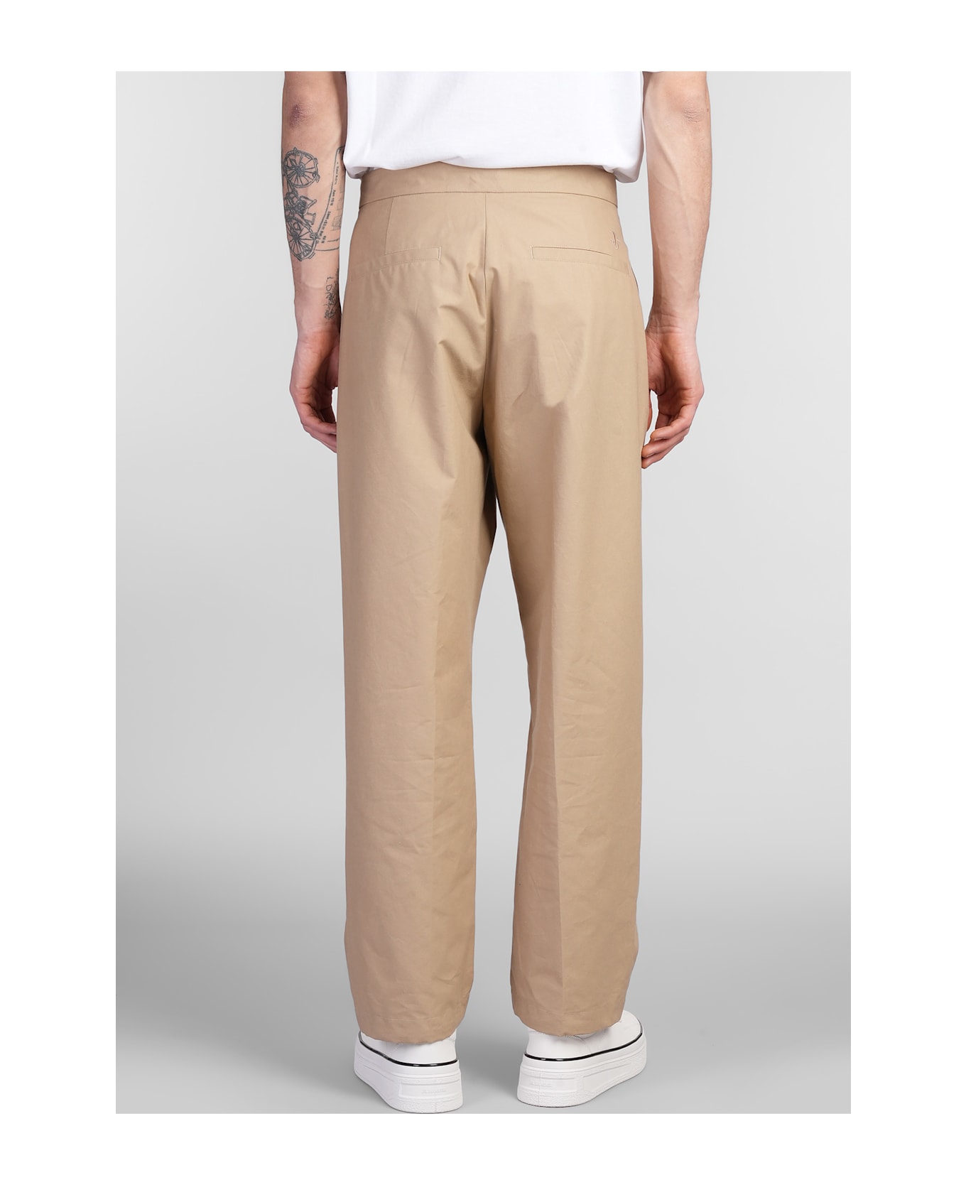 Jil Sander Pants In Beige Cotton - beige
