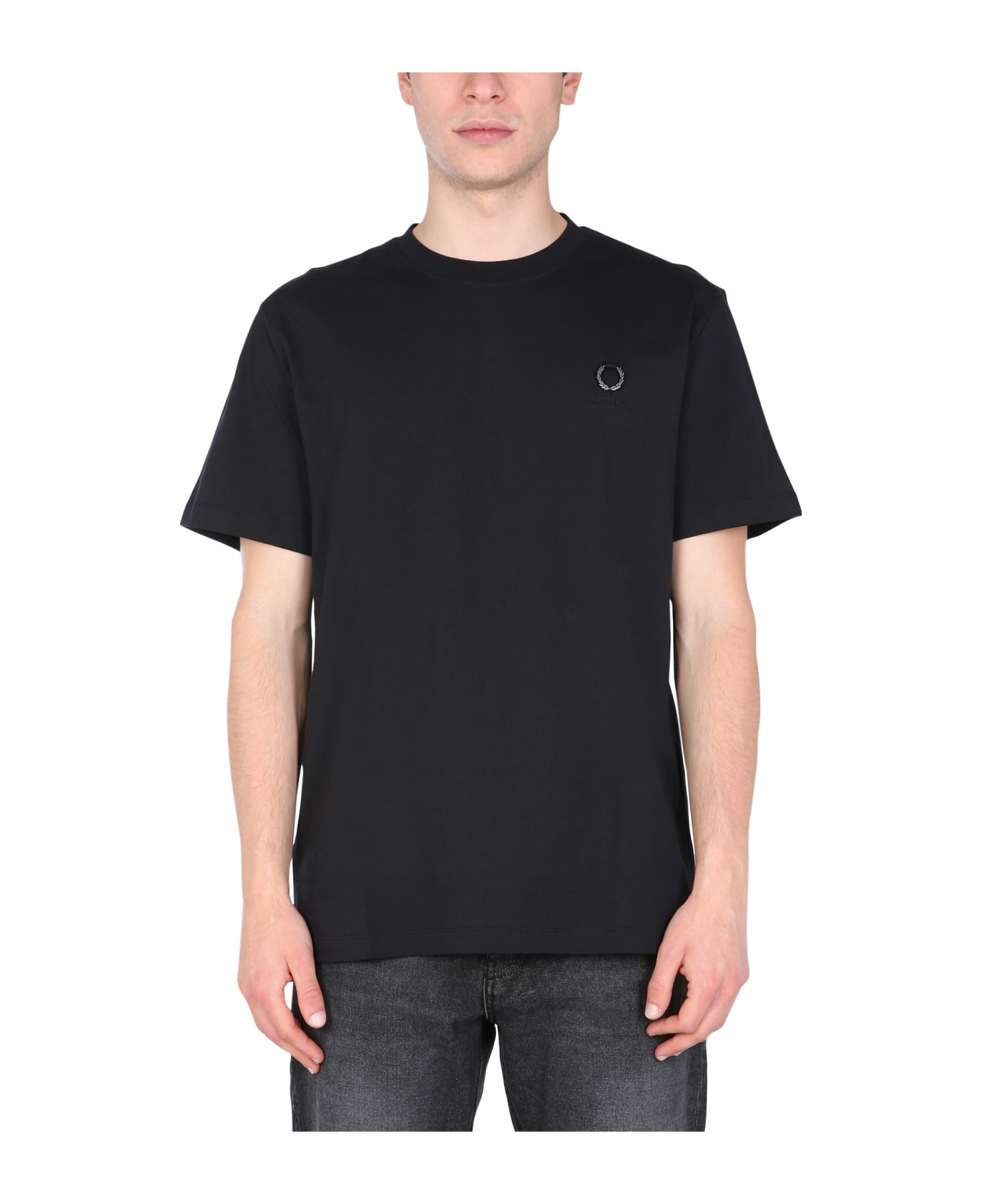 Fred Perry by Raf Simons Crew Neck T-shirt - NERO