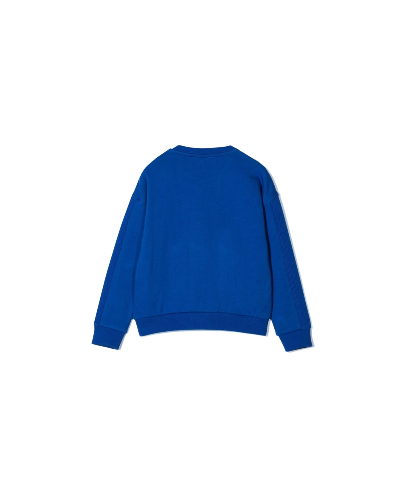 Moschino Felpa In Cotone Con Logo - BLUE