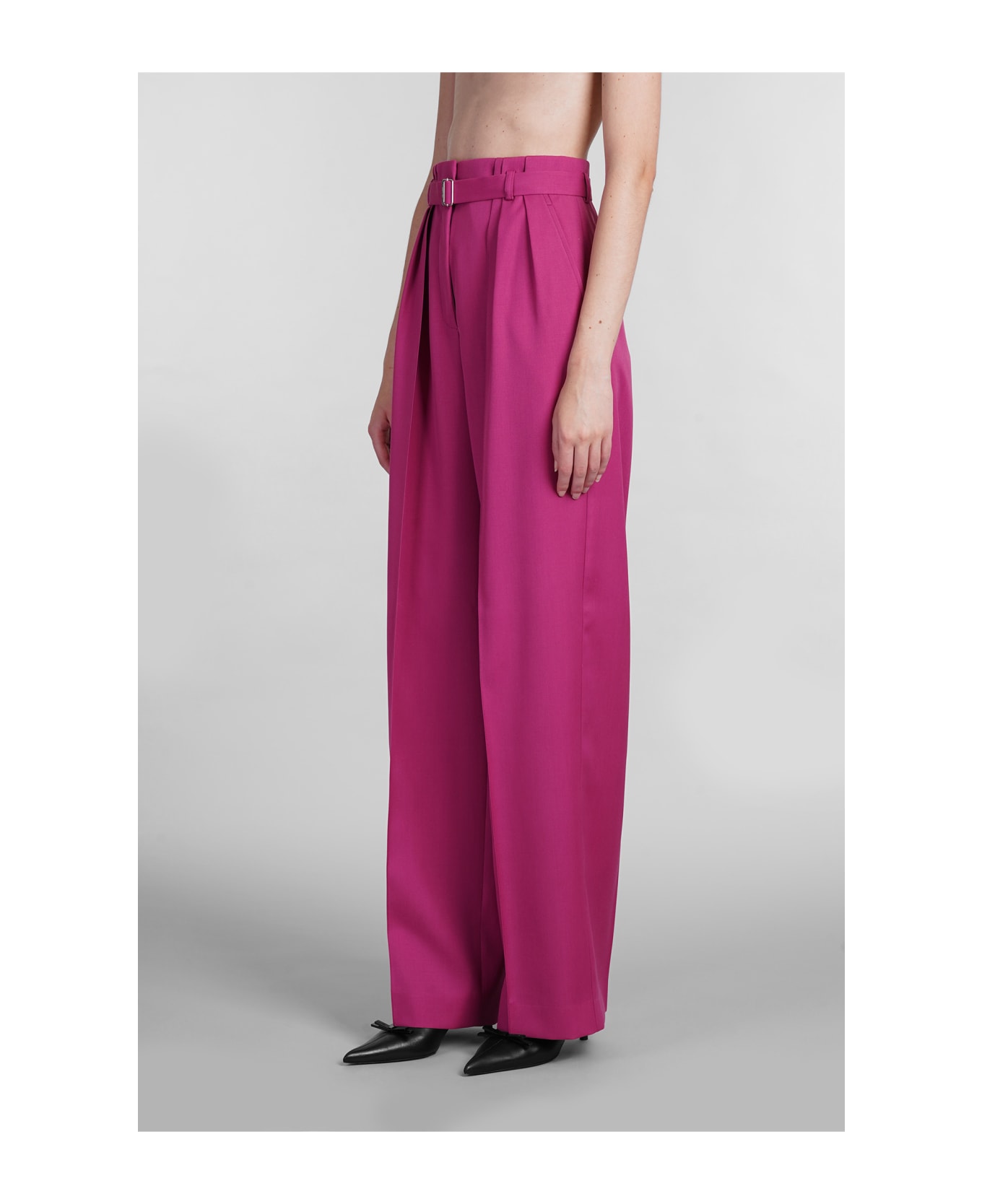 Lanvin Pants In Fuxia Wool - FUCHSIA